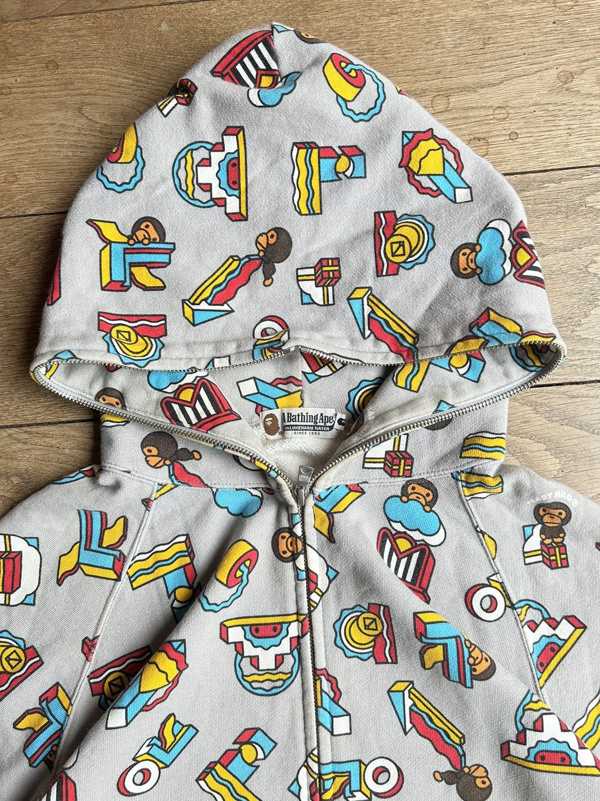 Bape BAPE X NIGO X BABY MILO “TOYS” Full Zip Hoodie Size US L / EU 52-54 / 3 - 4 Thumbnail