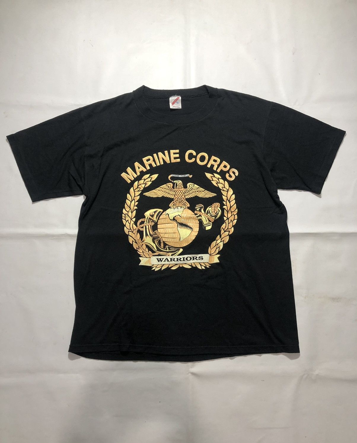 Vintage Rare Vintage Marine Corps Warriors Tee Size US XL / EU 56 / 4 - 1 Thumbnail