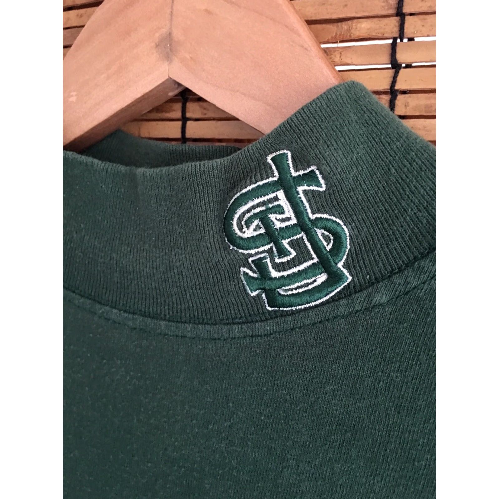 Joseph VINTAGE Joseph Green Mock Turtleneck Long Sleeve T-Shirt Mens L Green St Joseph’s Vintage Theme Mens Regular Large L Size US L / EU 52-54 / 3 - 3 Thumbnail