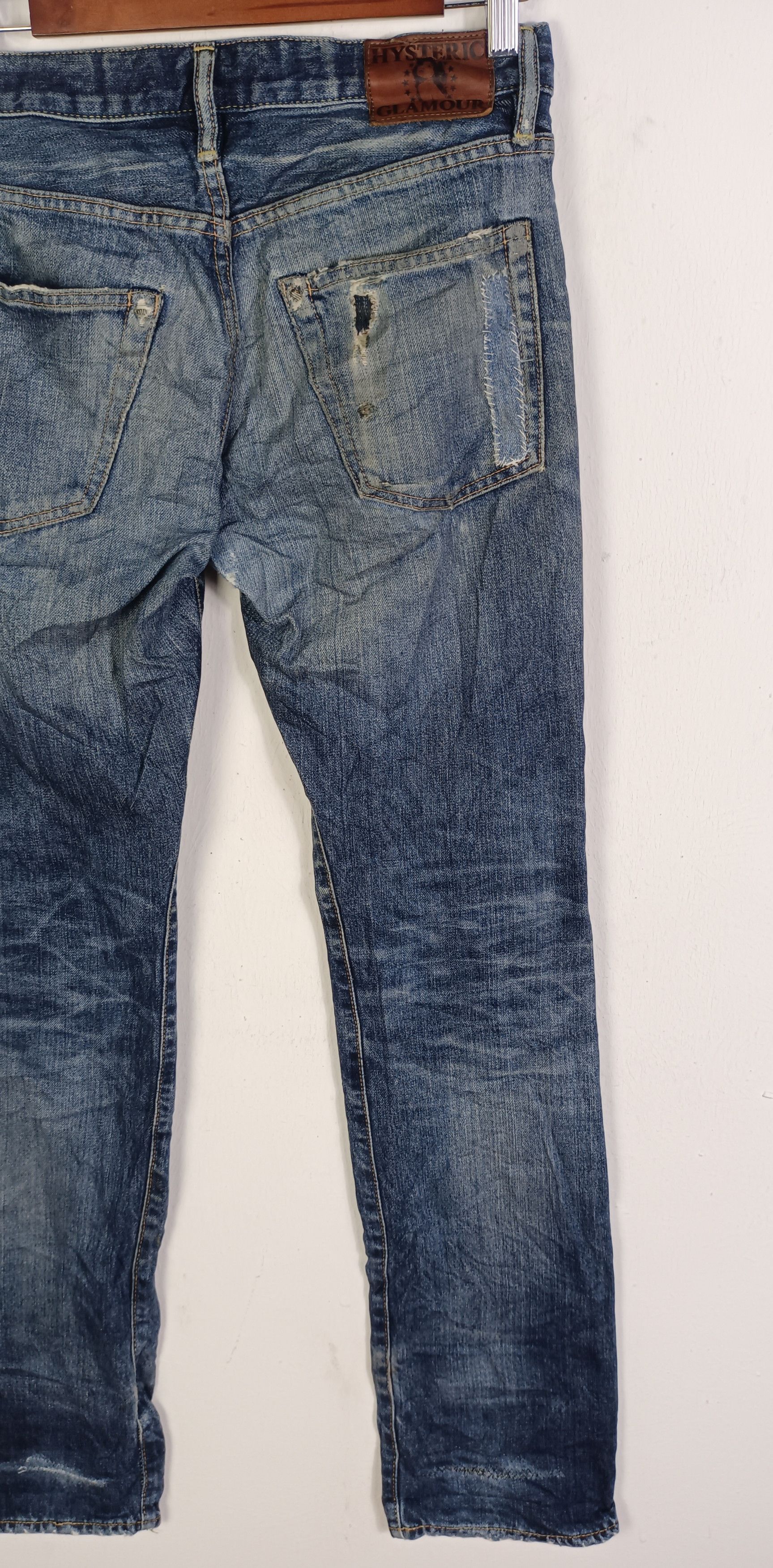 Hysteric Glamour × Japanese Brand × Vintage Vintage💥 Hysteric Glamour Full Selvedge Distressed Jeans Size US 31 - 5 Thumbnail