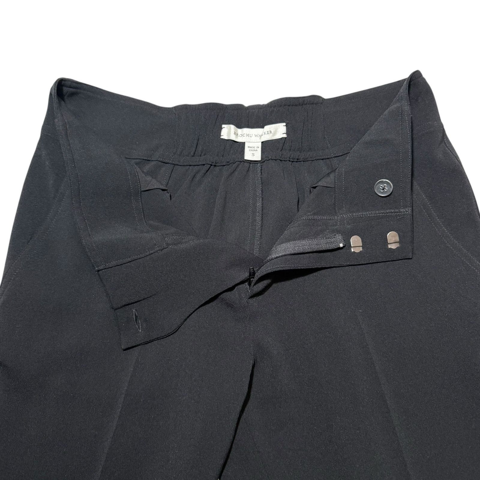 Brochu Walker Brochu Walker Dress Pants Ankle Length Mid Rise Black Small Size 29" - 5 Thumbnail