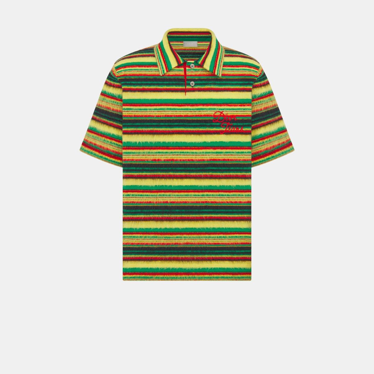 Dior o1bcso1str0125 Tears Polo Shirt in Yellow/Green Size US M / EU 48-50 / 2 - 1 Thumbnail