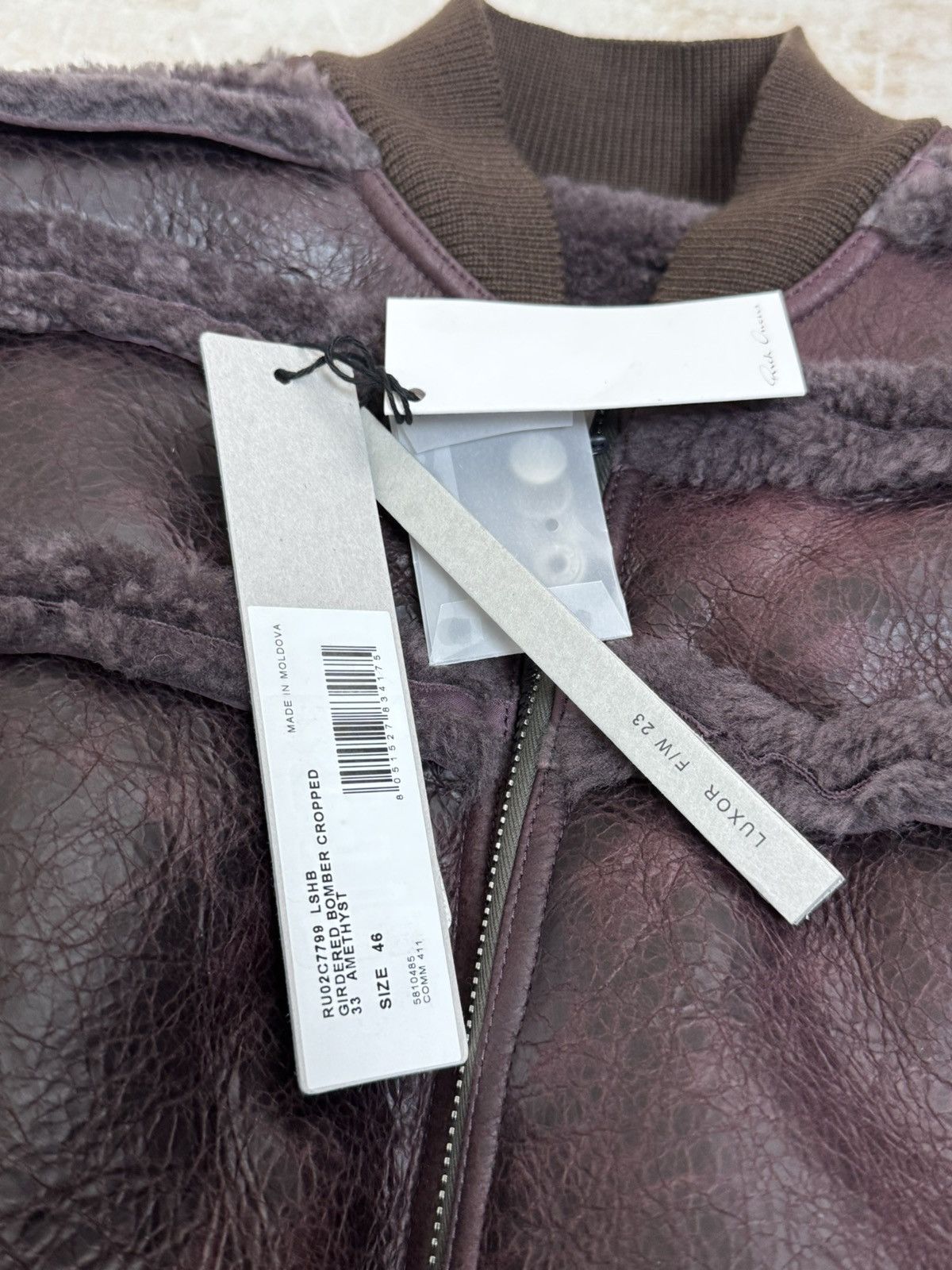 Rick Owens Rick owens23F/W GIRDERED BOMBER CROPPED Size US S / EU 44-46 / 1 - 5 Thumbnail