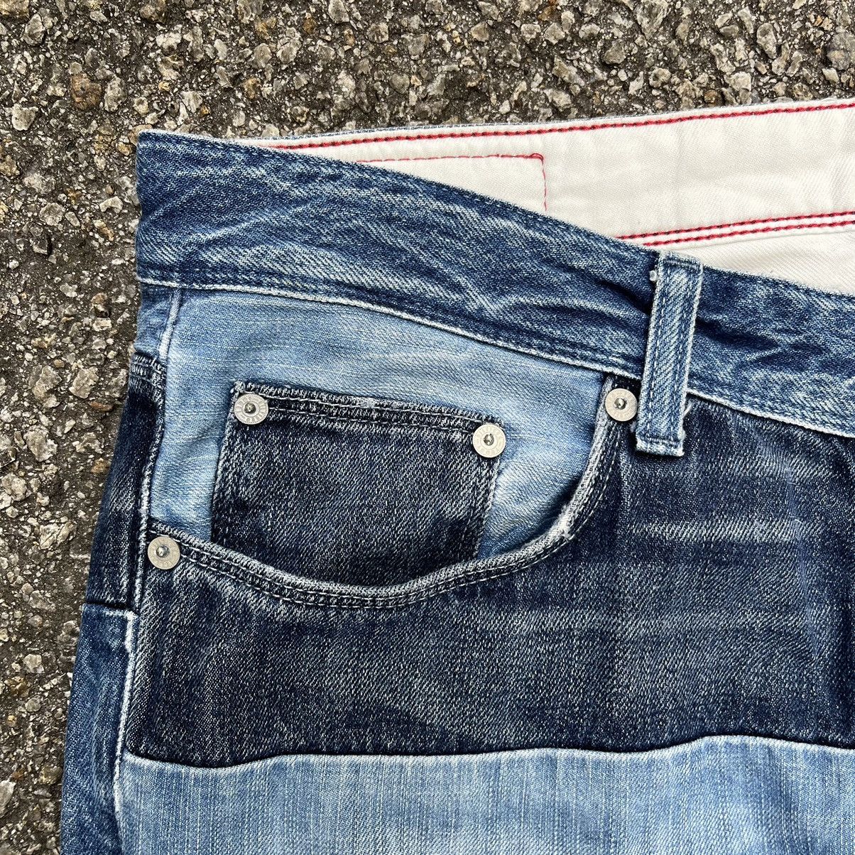 Tommy Hilfiger Tommy Hilfiger Hudson Straight Fit Patched Blue Denim Jeans Size US 33 - 5 Thumbnail