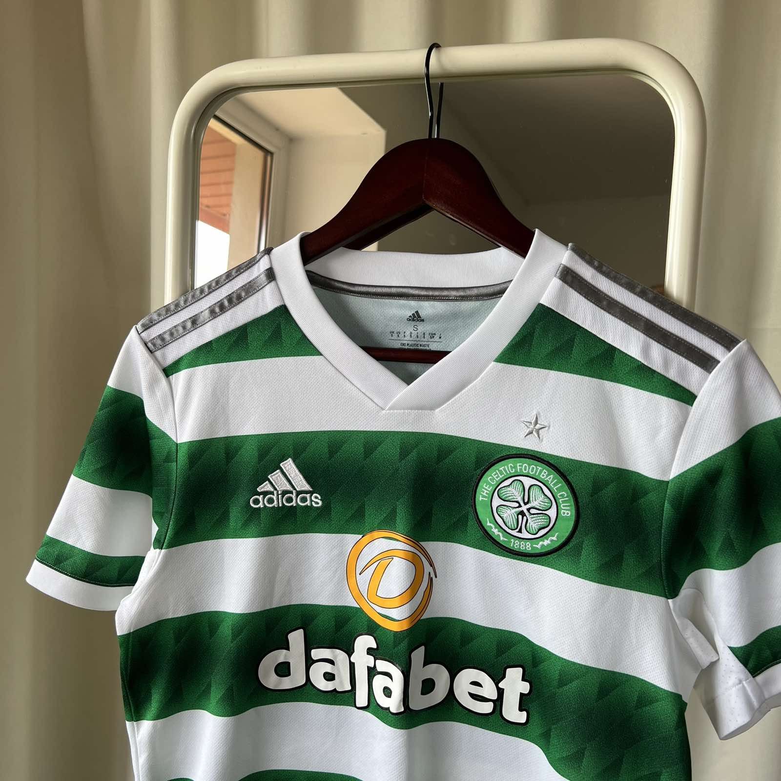 Adidas 2022 2023 Celtic Scotland Adidas Home Kit Soccer Jersey Tee Size US S / EU 44-46 / 1 - 4 Thumbnail