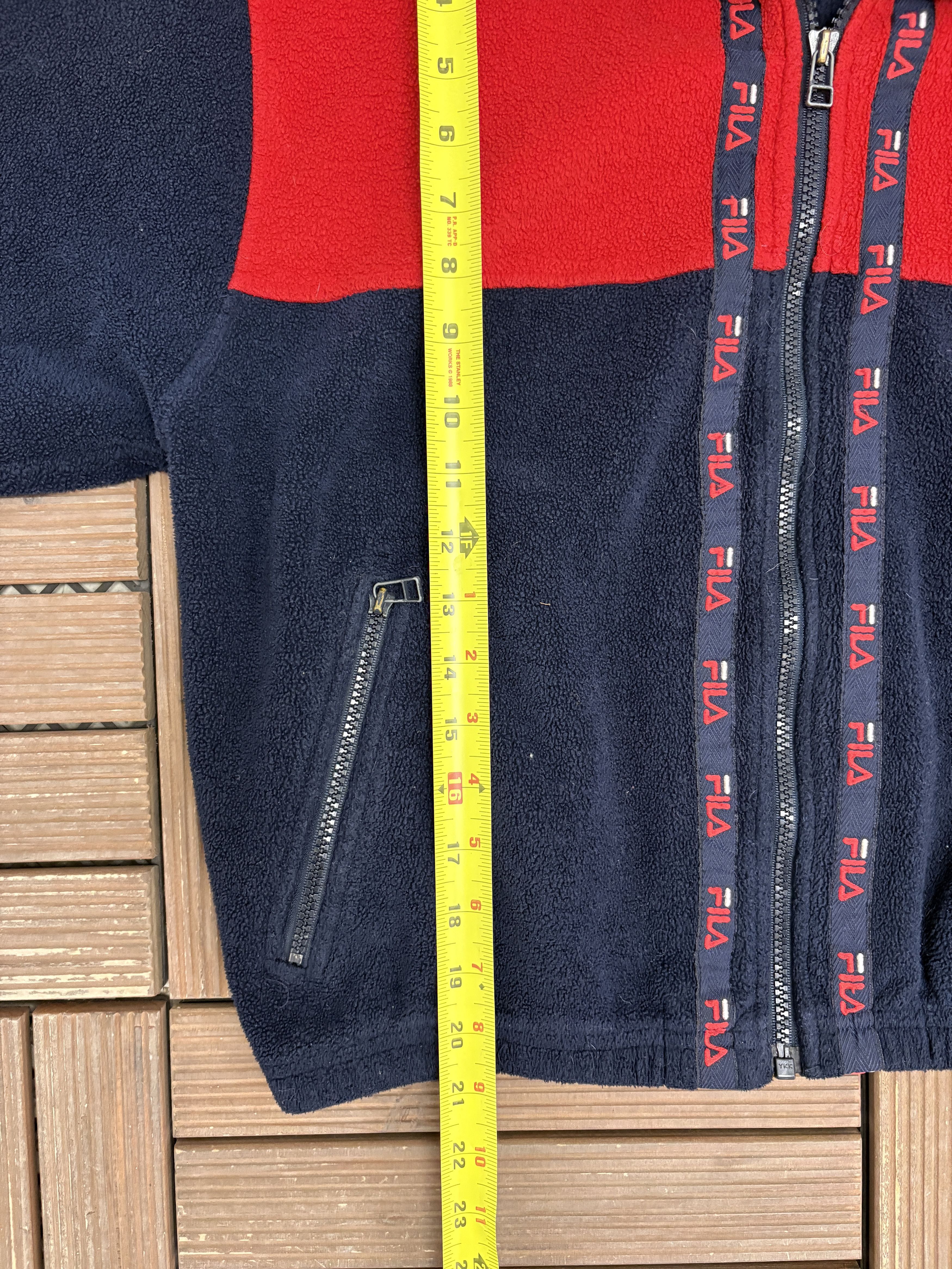 Fila × Vintage FILA Embroidered Vintage Blue Fleece Zip Up Sweater Size US M / EU 48-50 / 2 - 8 Thumbnail