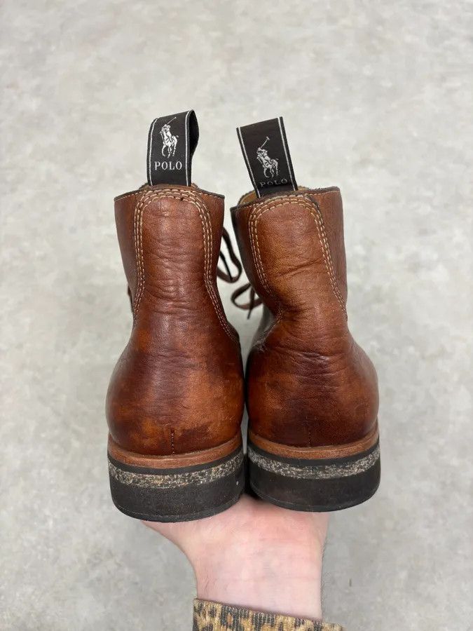 Polo Ralph Lauren Ralph Lauren Brown Leather Army Boots Size US 9 / EU 42 - 7 Thumbnail