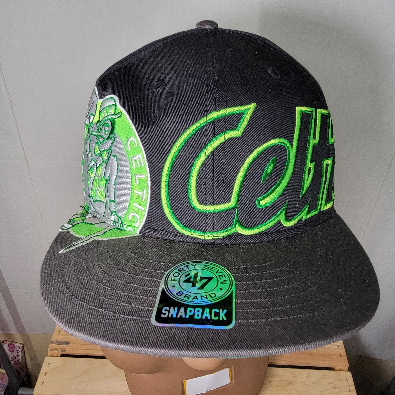 47 Brand 47 Brand Boston Celtics Snap Back Hat - One Size NWT Size ONE SIZE - 1 Thumbnail