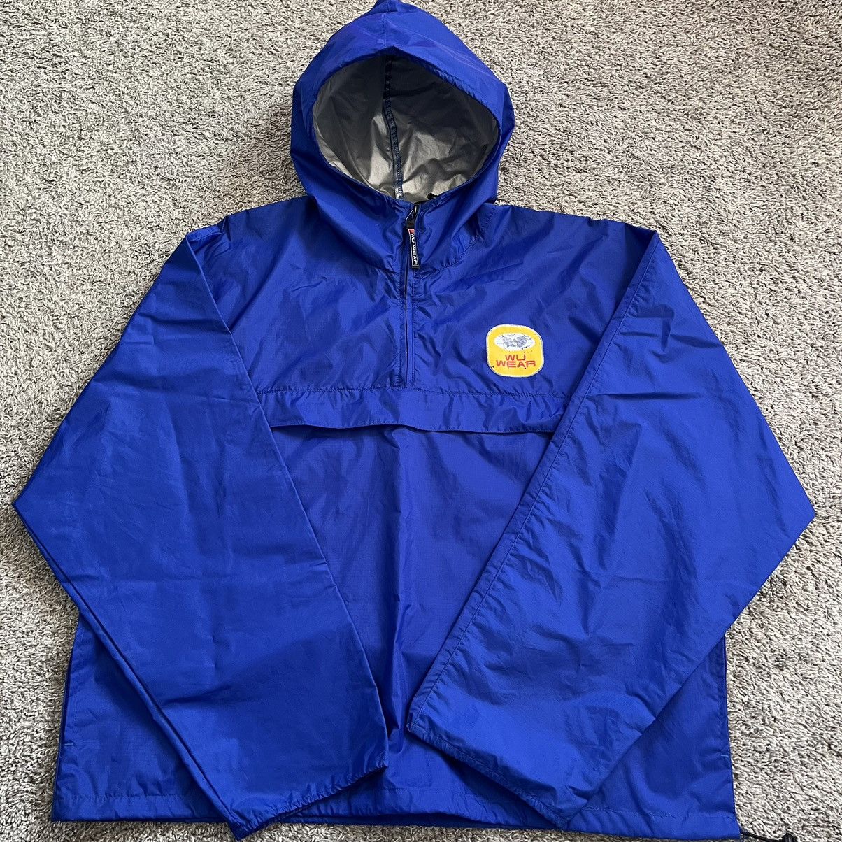 Wu-Tang Clan 🔴Wu-Wear Jacket Size XL Wu-Tang Blue Windbreaker Hoodie Rare Size US XL / EU 56 / 4 - 10 Thumbnail