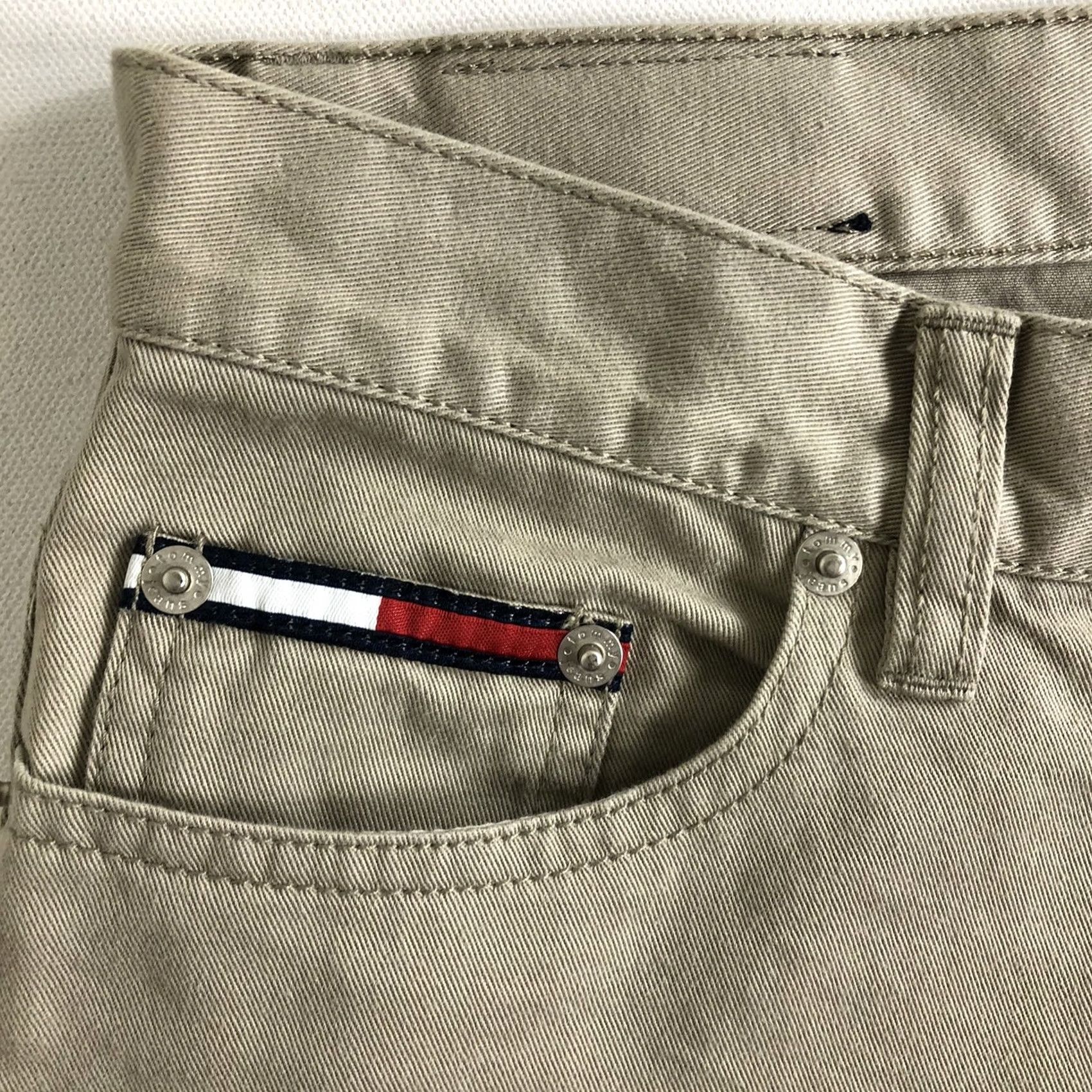 Tommy Hilfiger Tommy Hilfiger Vintage Jeans Juniors Tan Beige 7 Size Low Button Fabric Pants Size 28" / US 6 / IT 42 - 3 Thumbnail