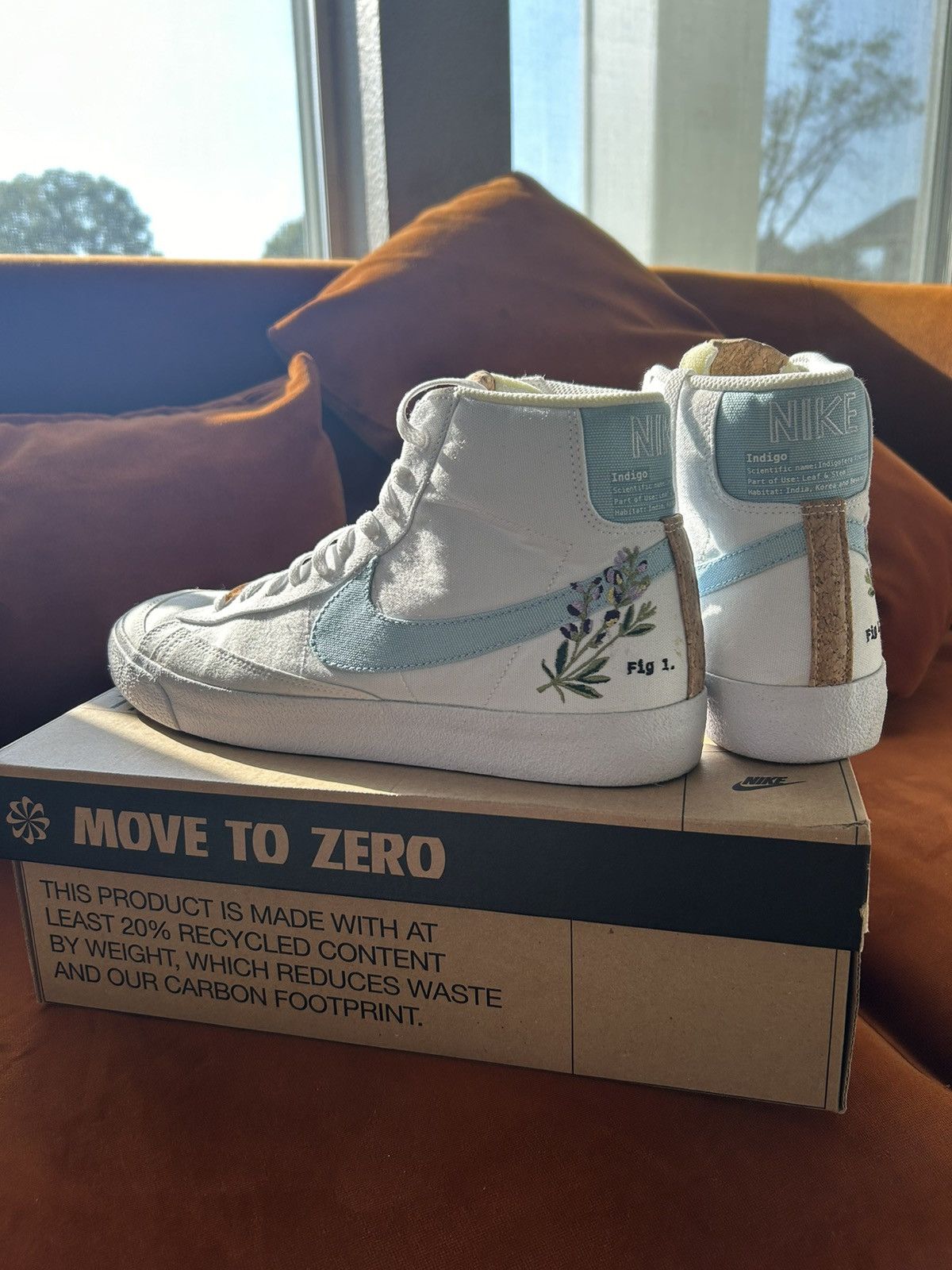 Nike Nike Blazer Mid 77 White Indigo Size US 10 / EU 43 - 1 Thumbnail