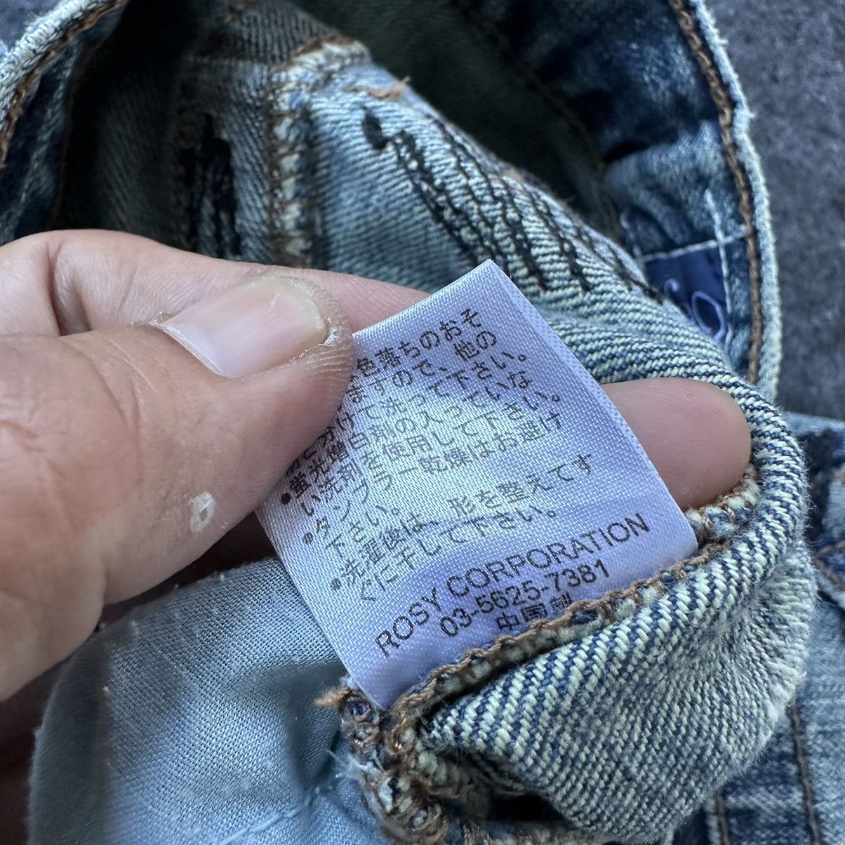 Japanese Brand Fudge Regular Distressed Denim W33 D653 Size US 33 - 20 Thumbnail