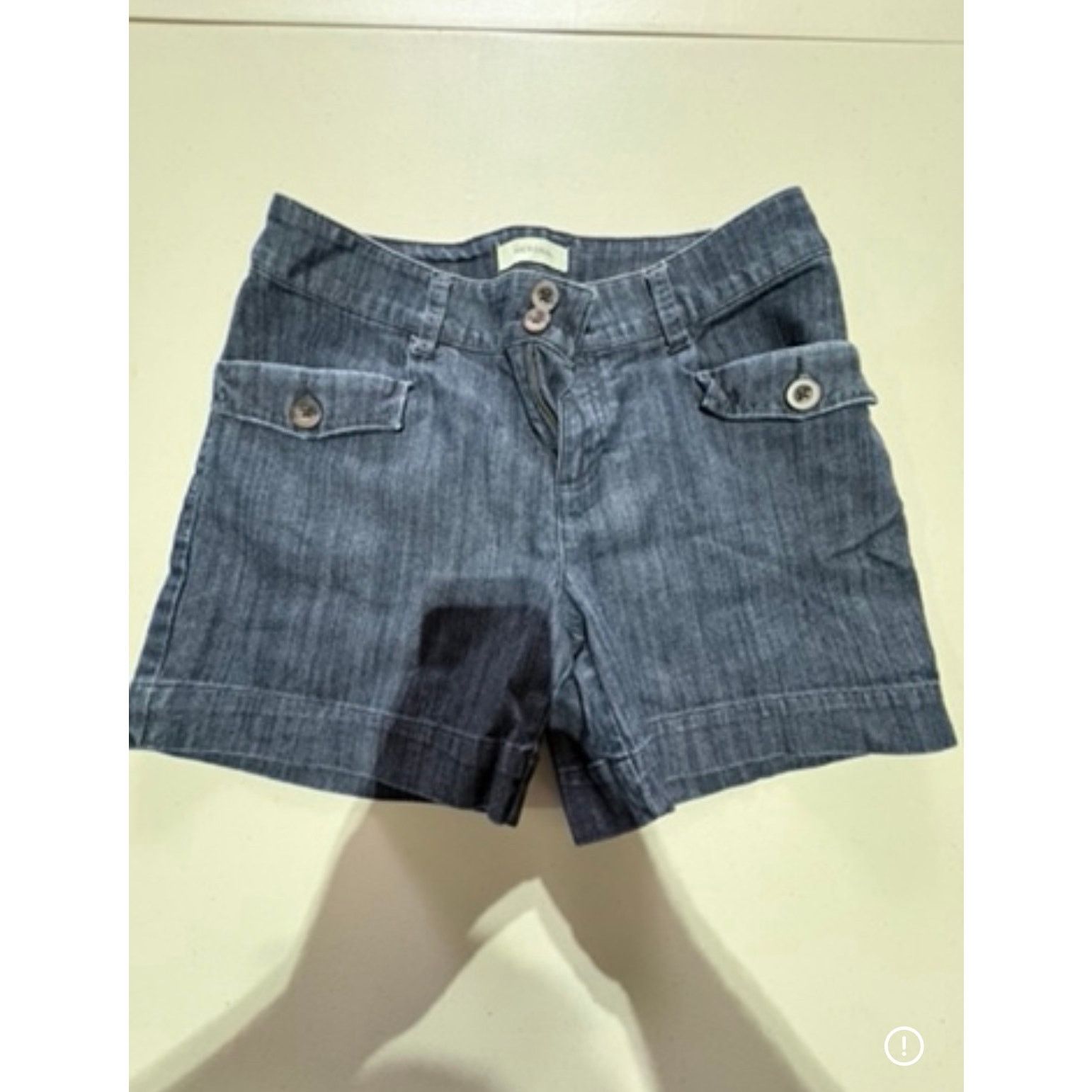 Merona Merona Women’s Denim Shorts Size 6 Blue Cuffed Hem Casual Size 28" / US 6 / IT 42 - 3 Thumbnail