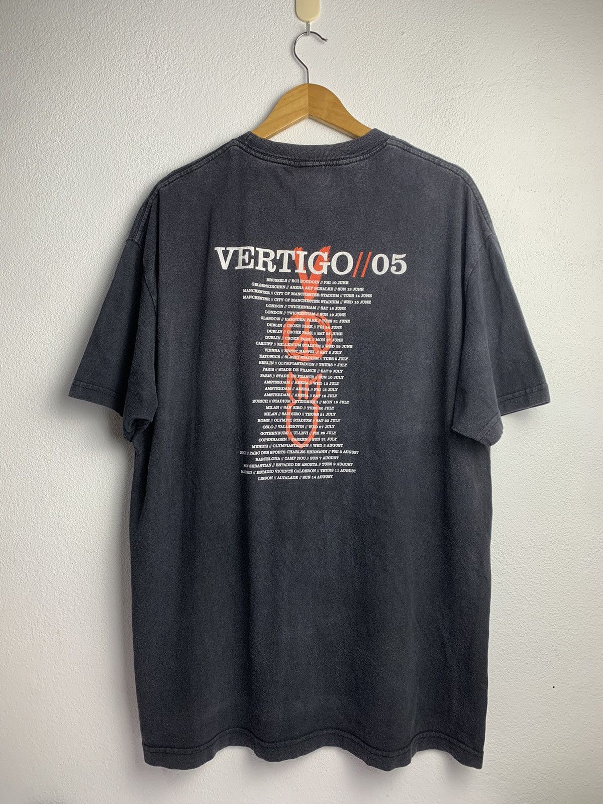Band Tees × Vintage Rare Vintage U2 Vertigo Tour 05 Uneven Faded Size US XL / EU 56 / 4 - 2 Thumbnail