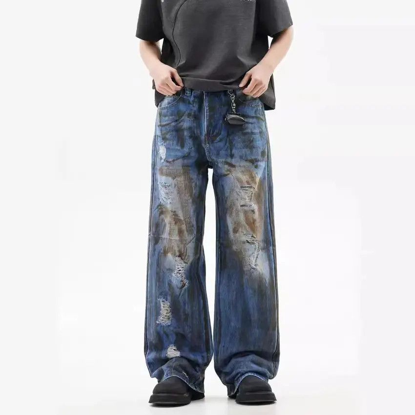 Designer × Japanese Brand Vintage Hip Hop Vibe Street Loose Casual Pants Size US 31 - 1 Thumbnail
