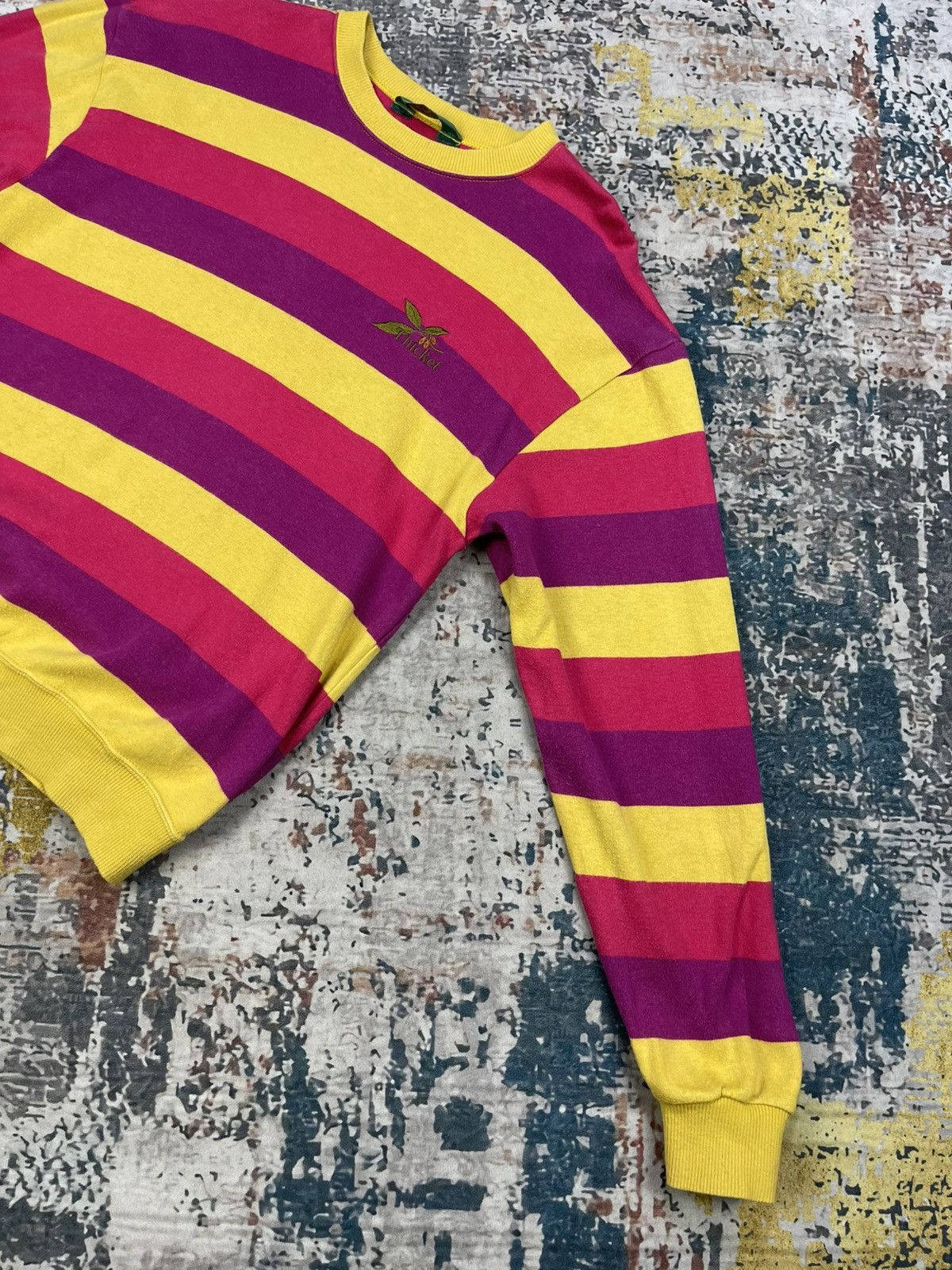 Palmes Vtg Arnold Palmer Thicket Striped Long Sleeve Ringer Size S / US 4 / IT 40 - 5 Thumbnail