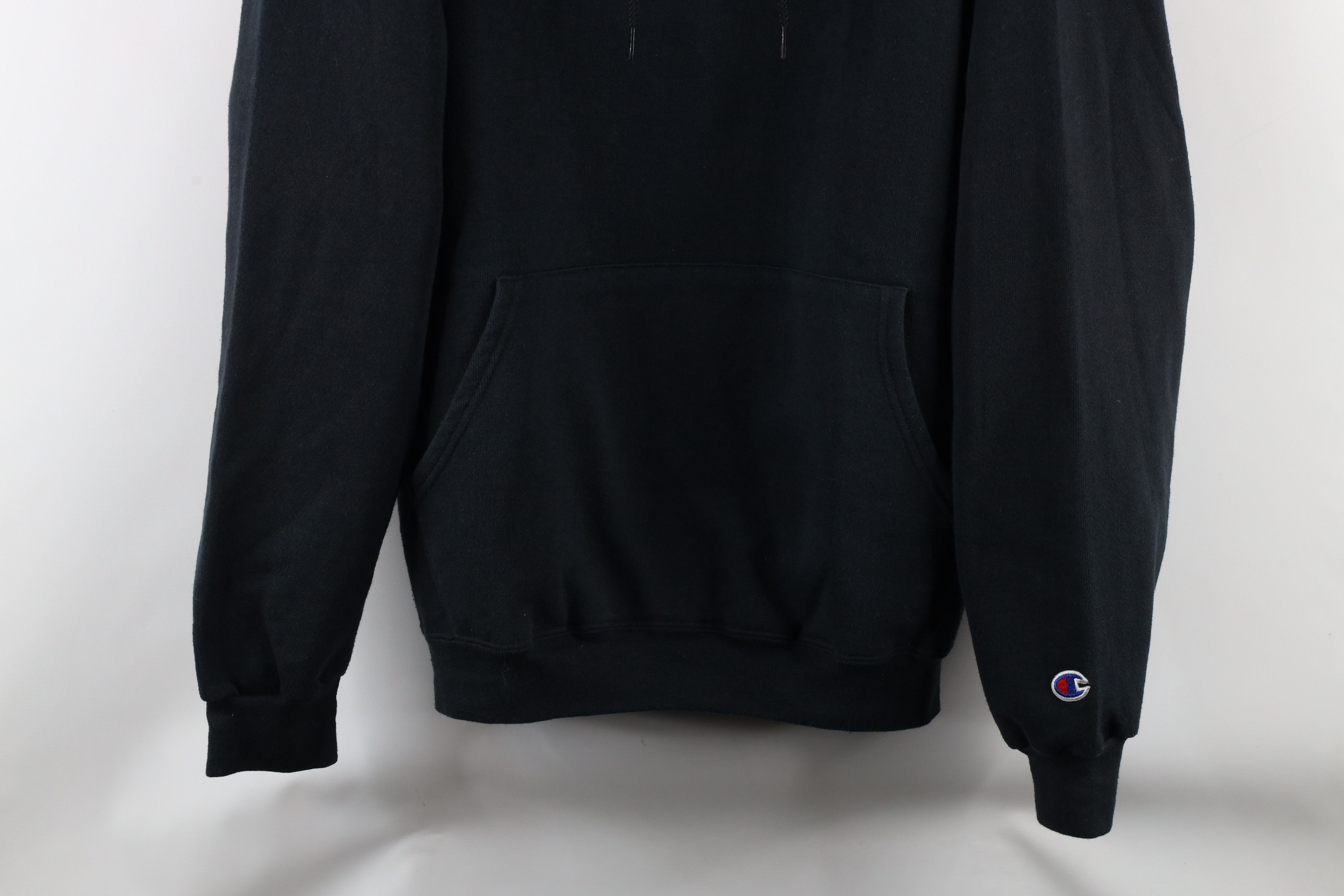 Champion × Vintage Vintage 90s Champion Out Heavyweight Hoodie Sweatshirt Black Size US XL / EU 56 / 4 - 3 Thumbnail