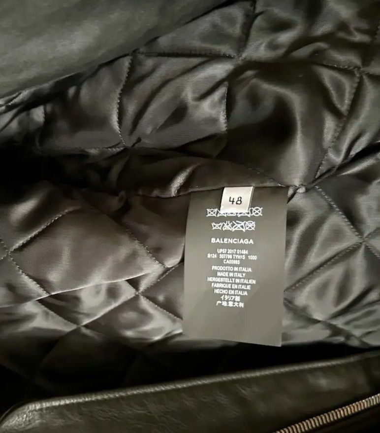Balenciaga Balenciaga SS18 black leather bike jacket Size US M / EU 48-50 / 2 - 4 Thumbnail