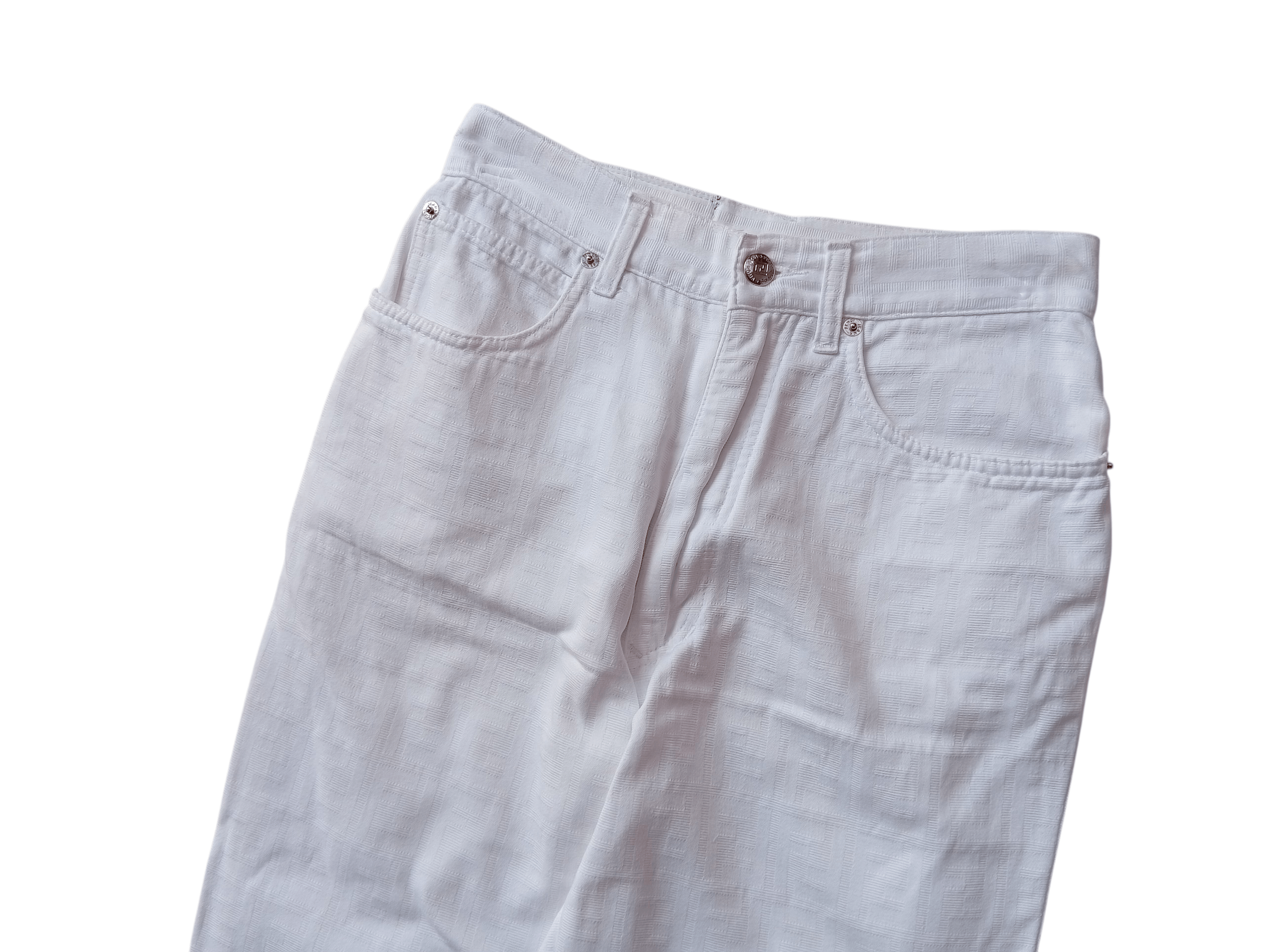 Fendi Fendi white monogram short pants Size 28" / US 6 / IT 42 - 3 Thumbnail