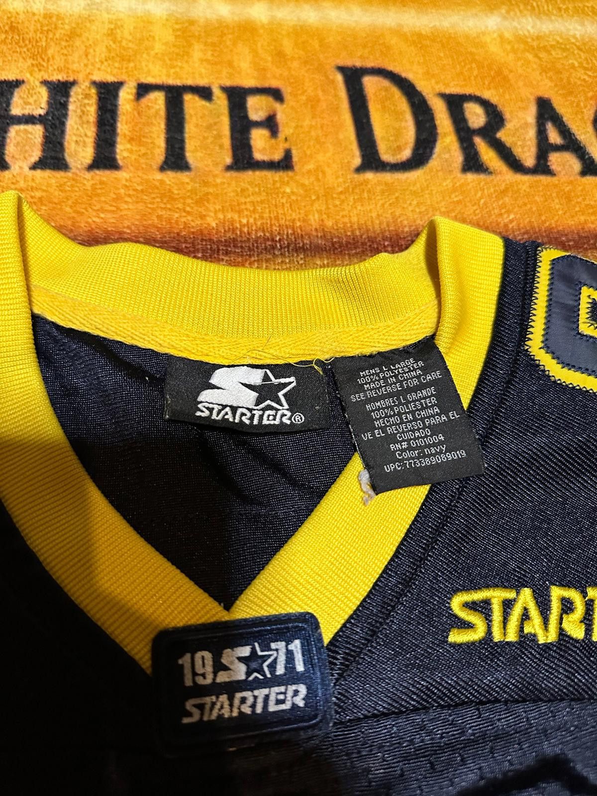 Starter Starter Black and Yellow Basketball Jersey Size ONE SIZE - 6 Thumbnail