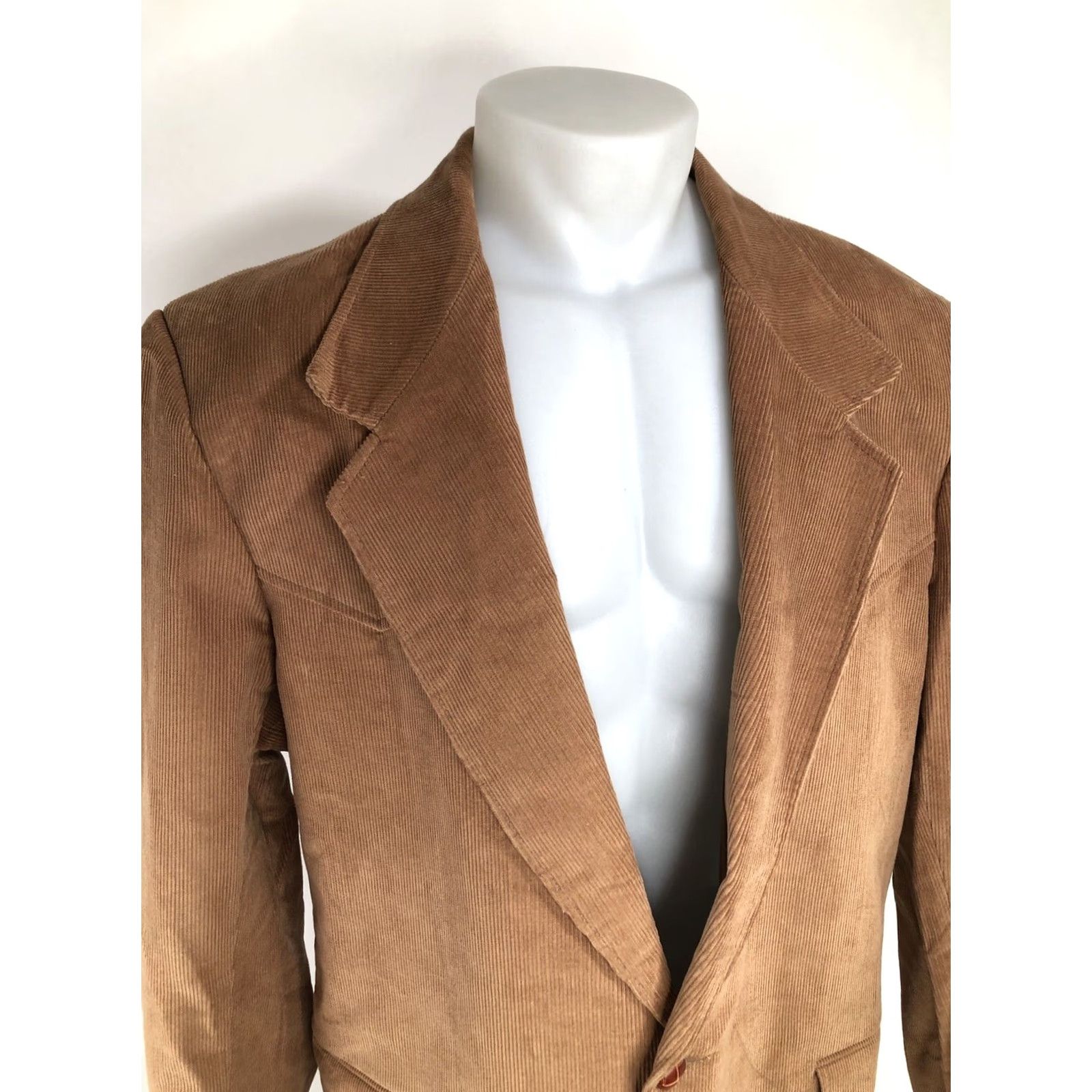 Vintage PIONEER WEAR Corduroy Western Cowboy ELBOW PATCH Mens 52 Jacket Blazer Jacket Blazer Corduroy Brown 52 Mens 90s J7 Size 52R - 3 Thumbnail