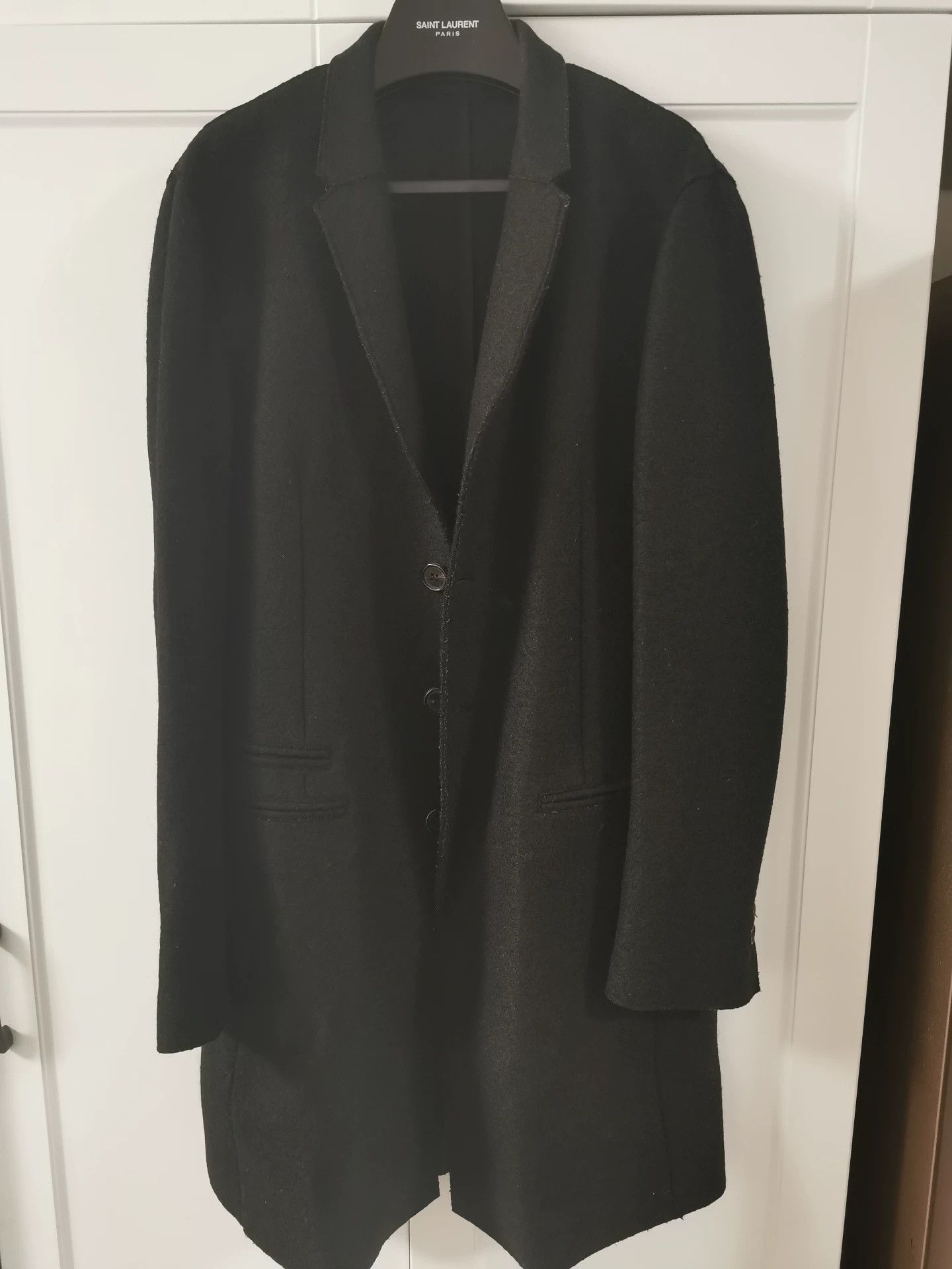 Neil Barrett Neil Barrett Wool Coat in Black Size US M / EU 48-50 / 2 - 1 Thumbnail