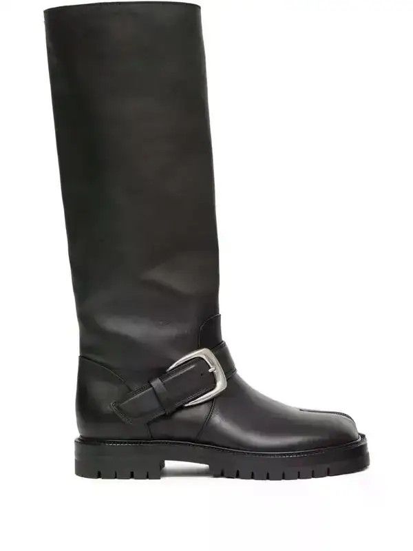 Maison Margiela os11x0326 Tabi Knee-High Boots in Black Size US 9 / EU 42 - 1 Thumbnail