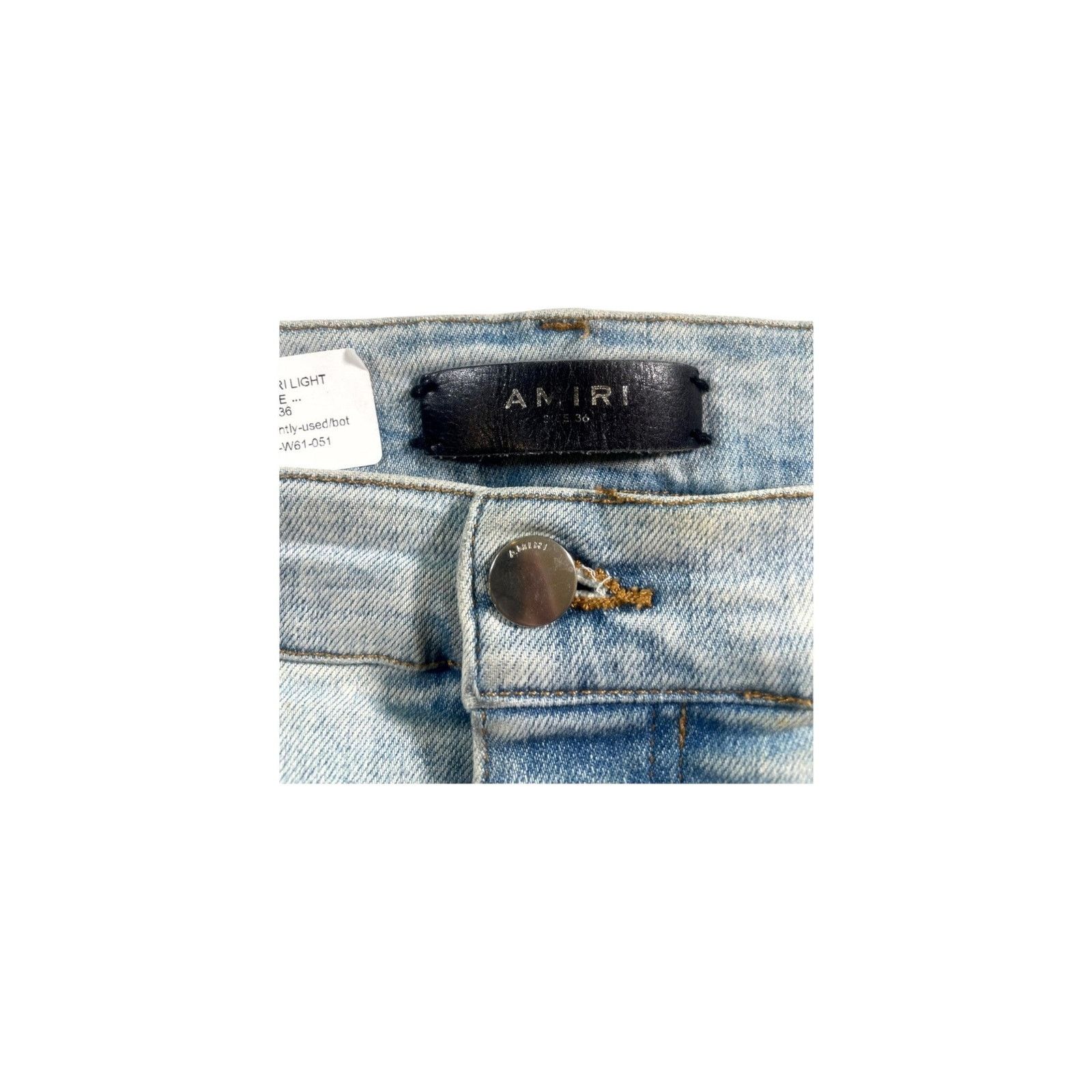 Amiri Amiri "MX1 Patch" Stone Wash & Multicolor Jeans Size US 36 / EU 52 - 4 Thumbnail