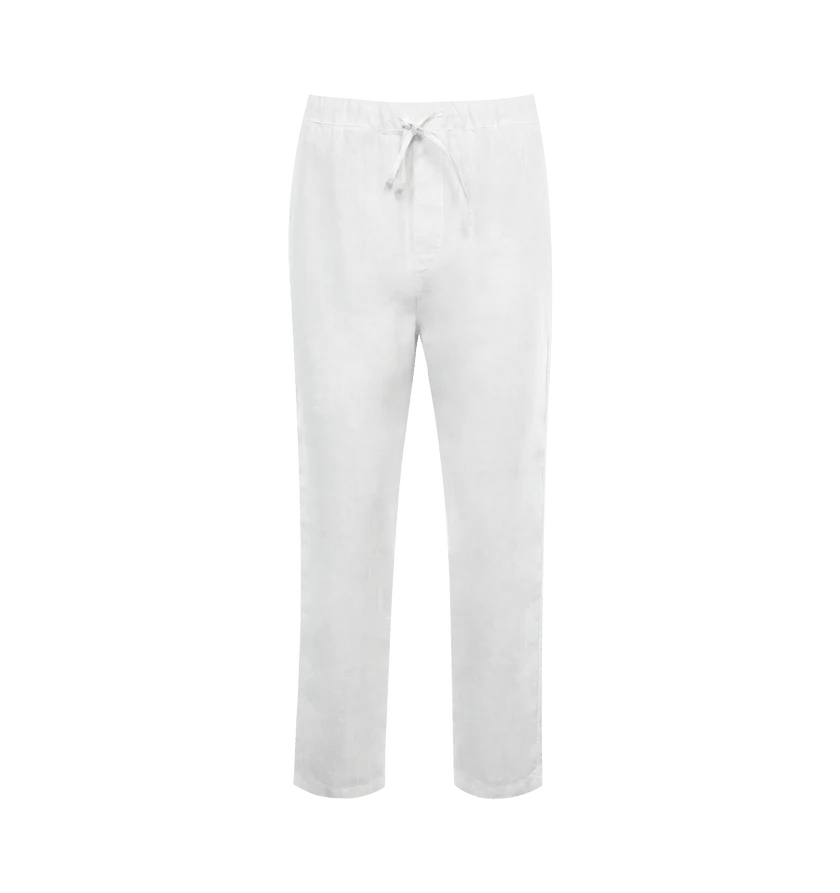 120% Lino o1h1sh11224 Drawstring Pants in Silver Size US 38 / EU 54 - 1 Thumbnail