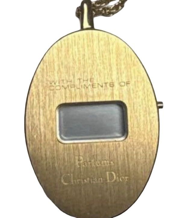 Dior Christian Dior "CD" Logo Oval Clock Necklace /Original Box Size ONE SIZE - 4 Thumbnail