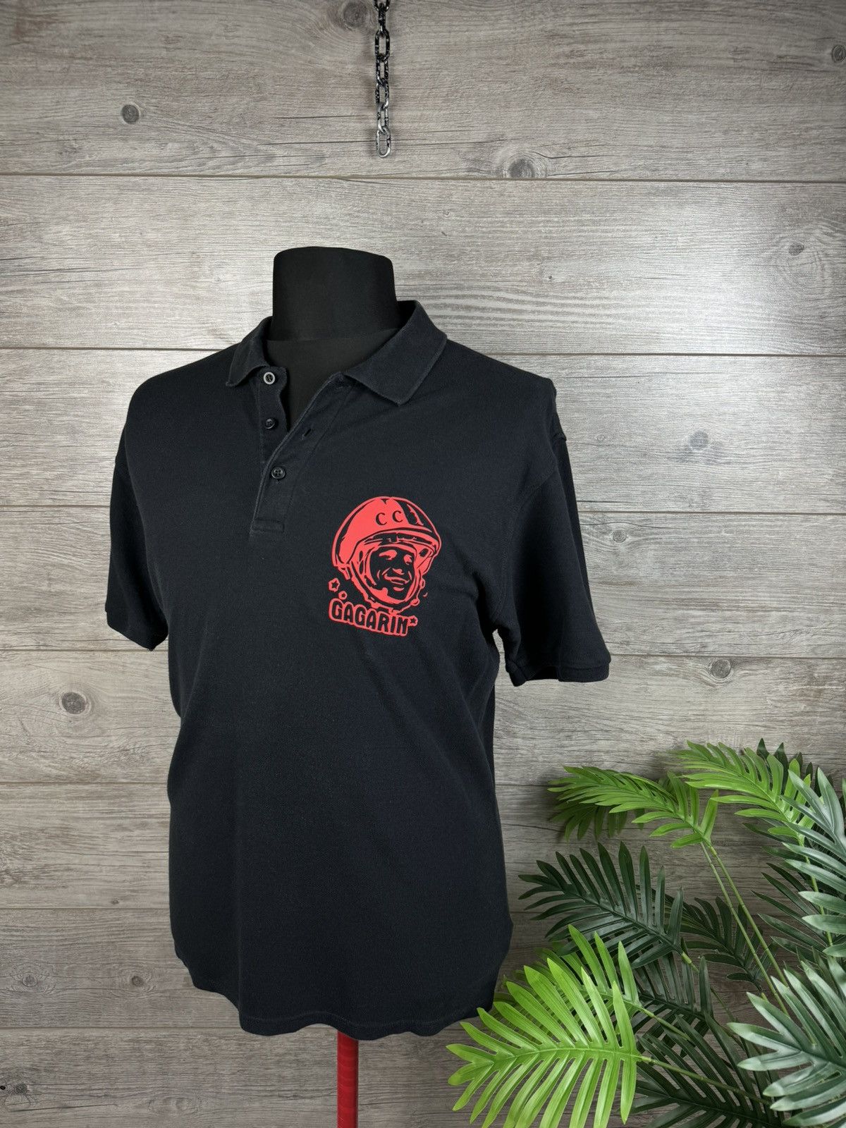Vintage Gagarin polo Cosmonaut's T-shirt 👕 SSSR Vintage size XL Size US XL / EU 56 / 4 - 3 Thumbnail