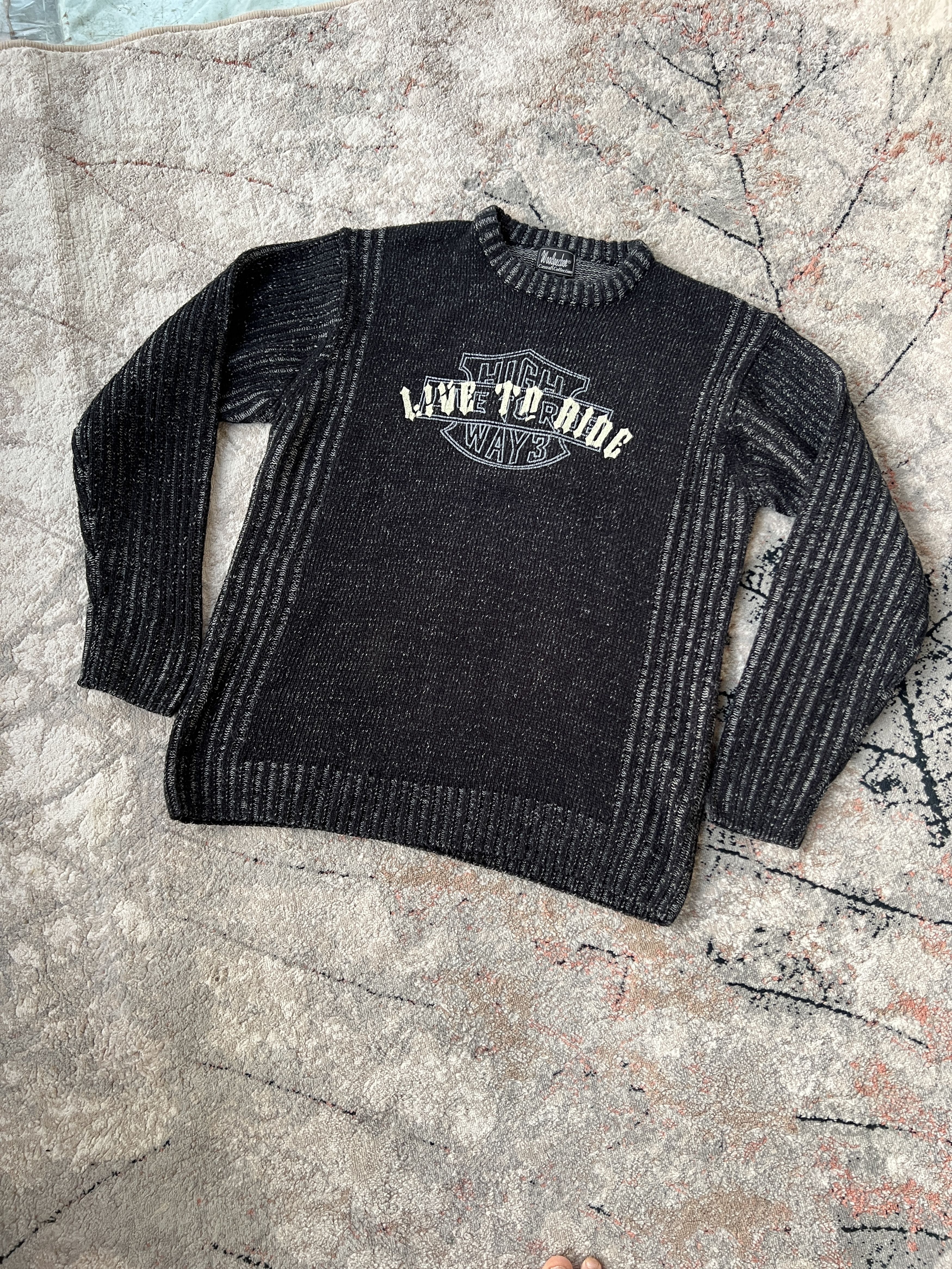 Vintage Y2K Vintage Live To Ride Sweater Size US L / EU 52-54 / 3 - 1 Thumbnail