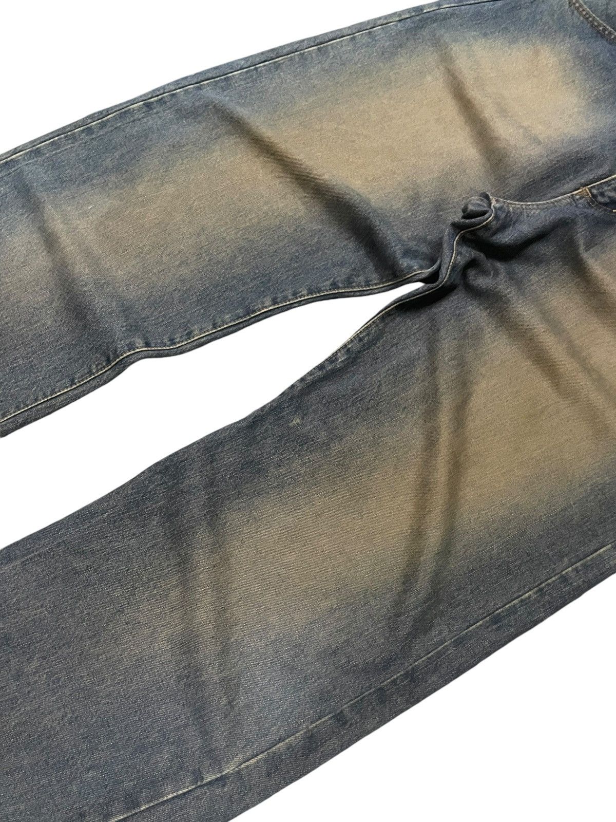 Hysteric Glamour × Japanese Brand × Wrangler Vintage Wrangler Blue Bell Mud Wash Selvedge Loose Jeans Size US 34 / EU 50 - 5 Thumbnail
