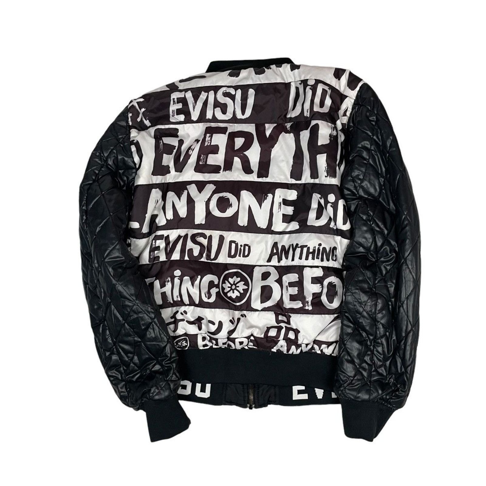 Evisu × Vintage Evisu Reversible Bomber Jacket Medium Size US L / EU 52-54 / 3 - 4 Thumbnail