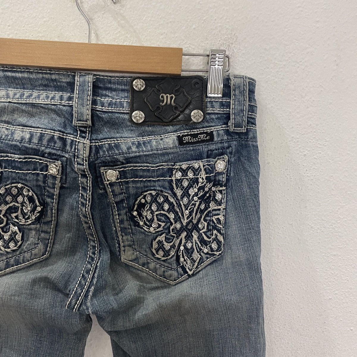 Japanese Brand Vintage Miss Me Rare Design Jeans Size 27" / US 4 / IT 40 - 8 Thumbnail