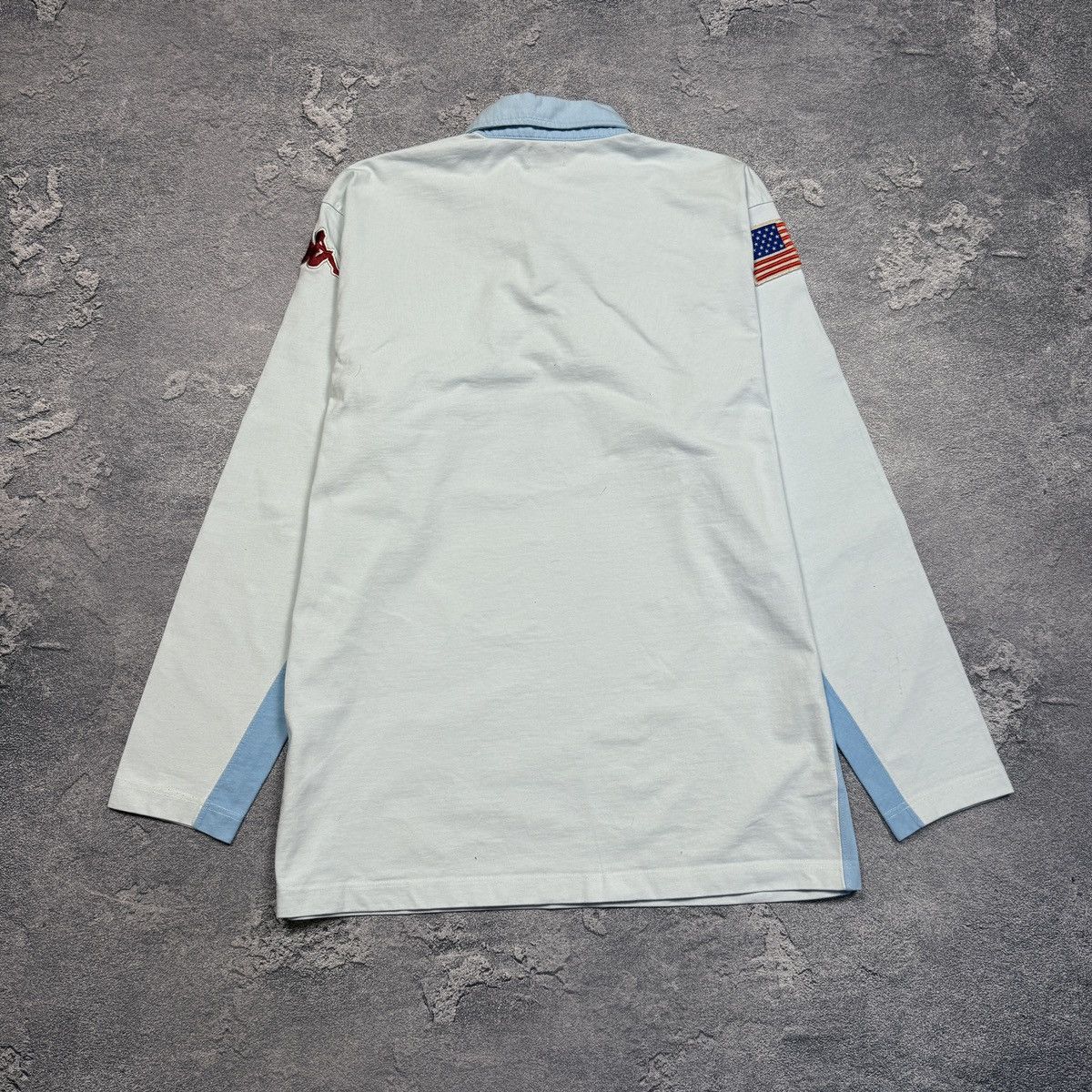 Kappa × Vintage Kappa Miami Vintage Big Logo USA Flag Spellout Longsleeve Size US XXL / EU 58 / 5 - 8 Thumbnail