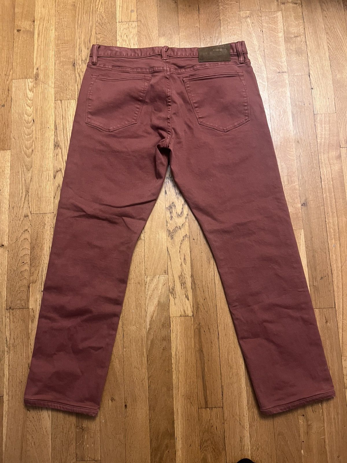 Todd Snyder Todd Snyder red 5 pocket denim jeans 32x26 Size US 32 / EU 48 - 4 Thumbnail