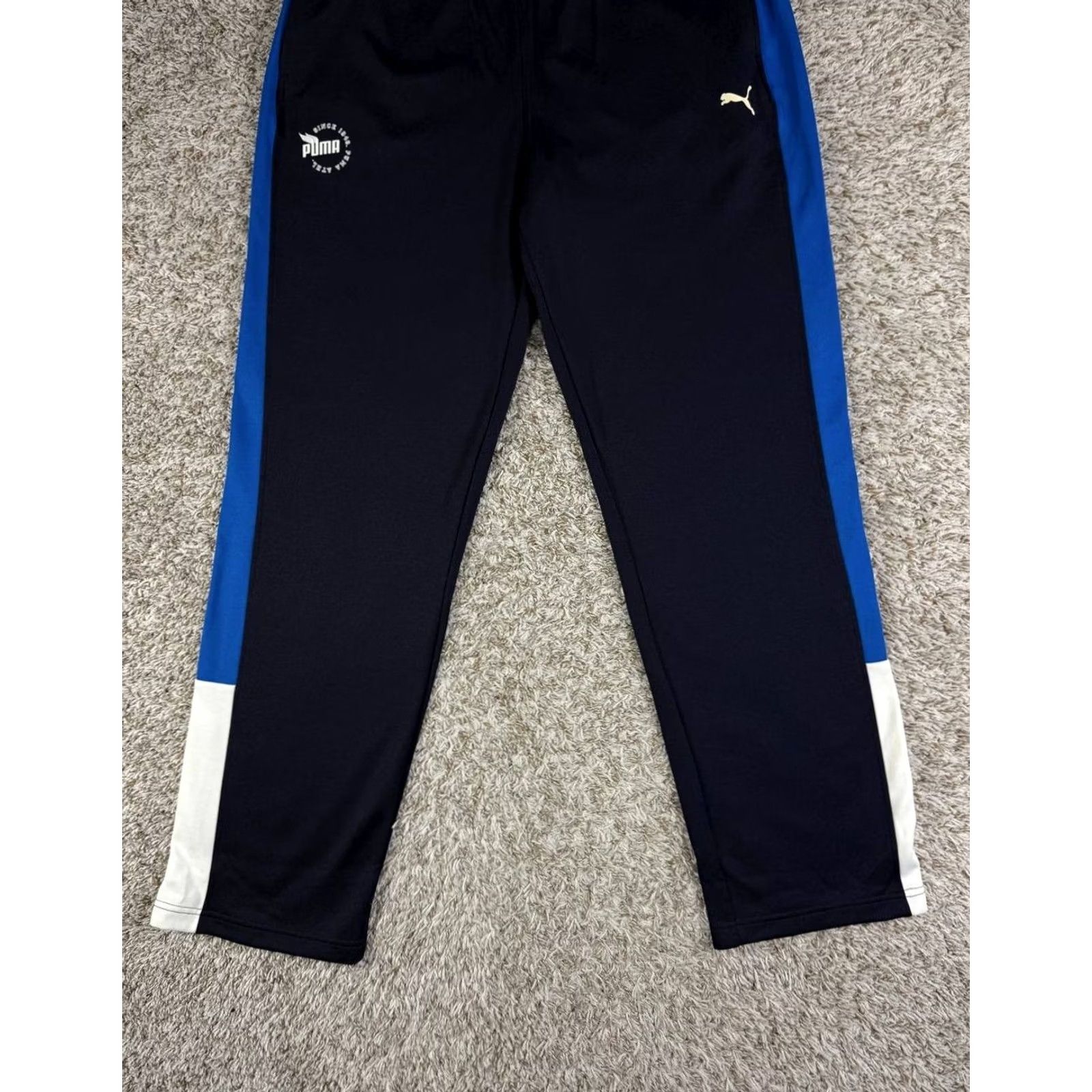 Puma VINTAGE PUMA Track Pants Men 2XL Black Side Stripe Running Jogging Athletic Trousers Size US 39 - 4 Thumbnail