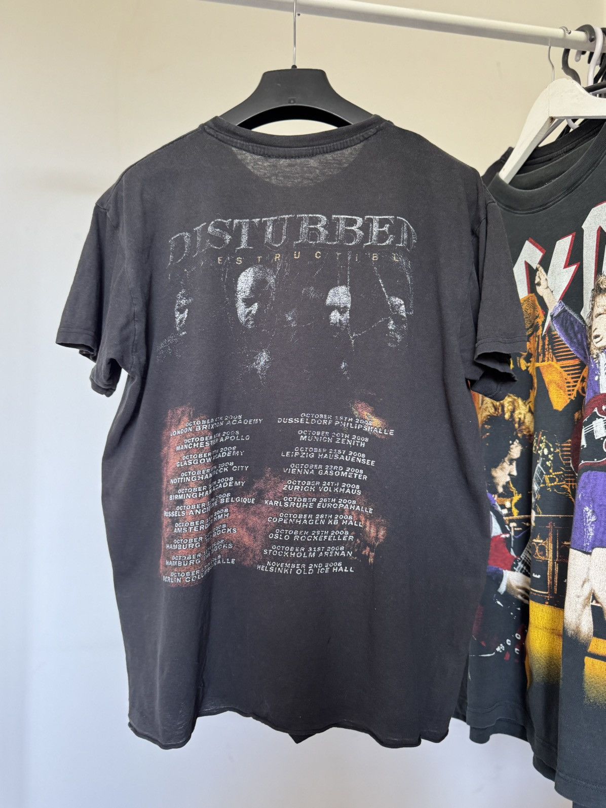 Band Tees Vintage 2008 Disturbed Indestructible Faded Band T Shirt Size US M / EU 48-50 / 2 - 4 Thumbnail