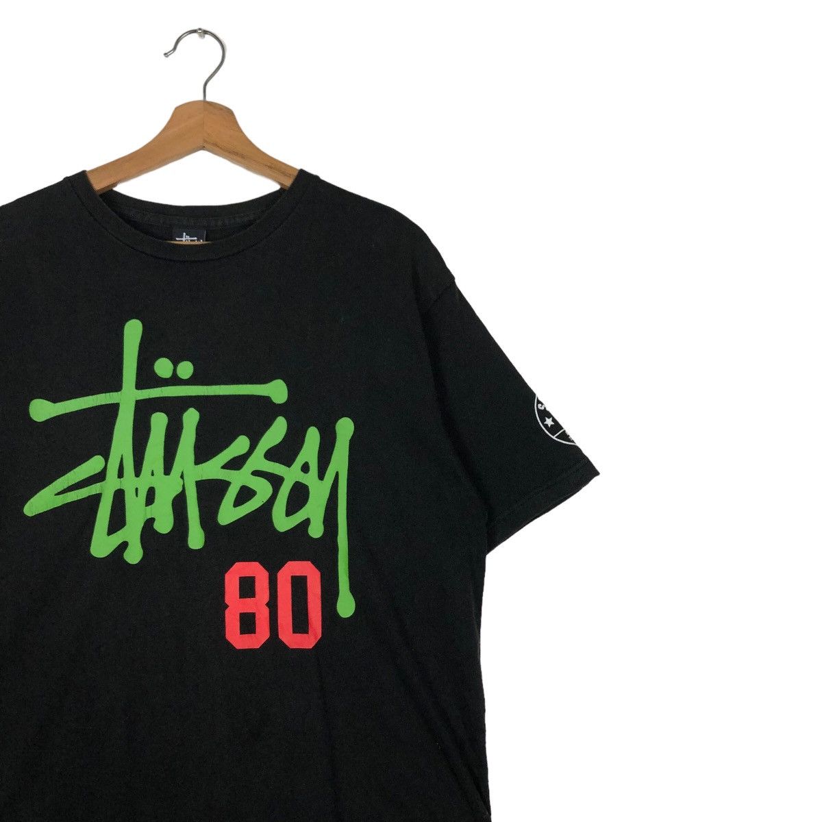 Stussy 🔥Stussy 80 Local Color IKBKB T-Shirt Big Logo Spell Out Size US L / EU 52-54 / 3 - 6 Thumbnail