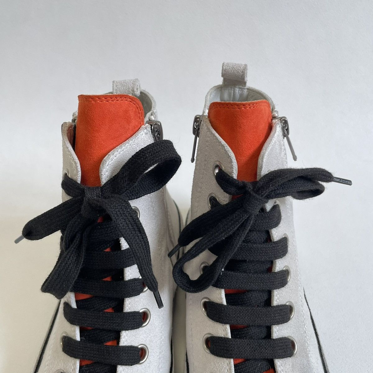 Ann Demeulemeester High Top Sail White Suede ‘Gert’ Sneakers Size US 8 / IT 38 - 12 Thumbnail