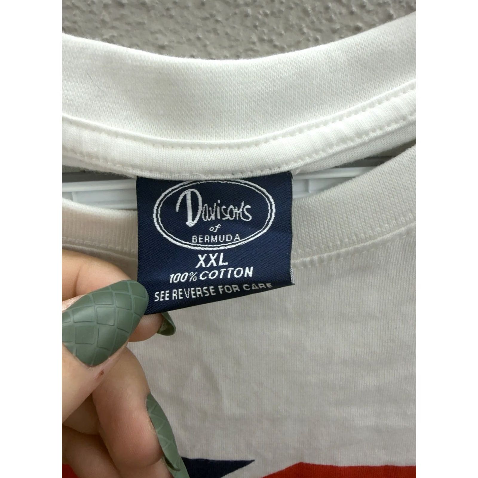 Vintage Davisons of Bermuda Shirt Mens 2XL White Size Short Sleeve Flag Size US XXL / EU 58 / 5 - 4 Thumbnail