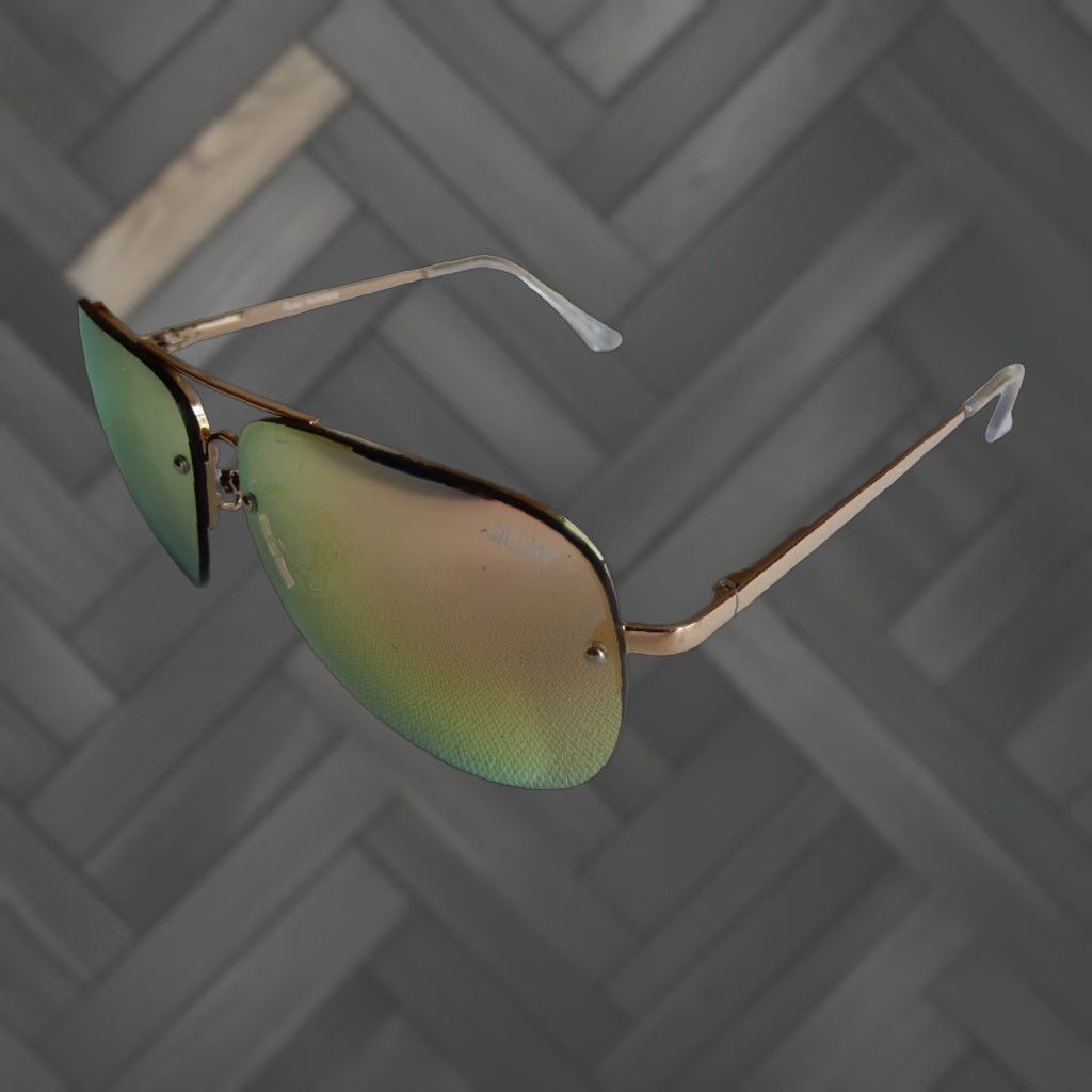 Vintage VINTAGE Quay Aviator Sunglasses Women Gold No Nose Pad Damage Size ONE SIZE - 1 Thumbnail