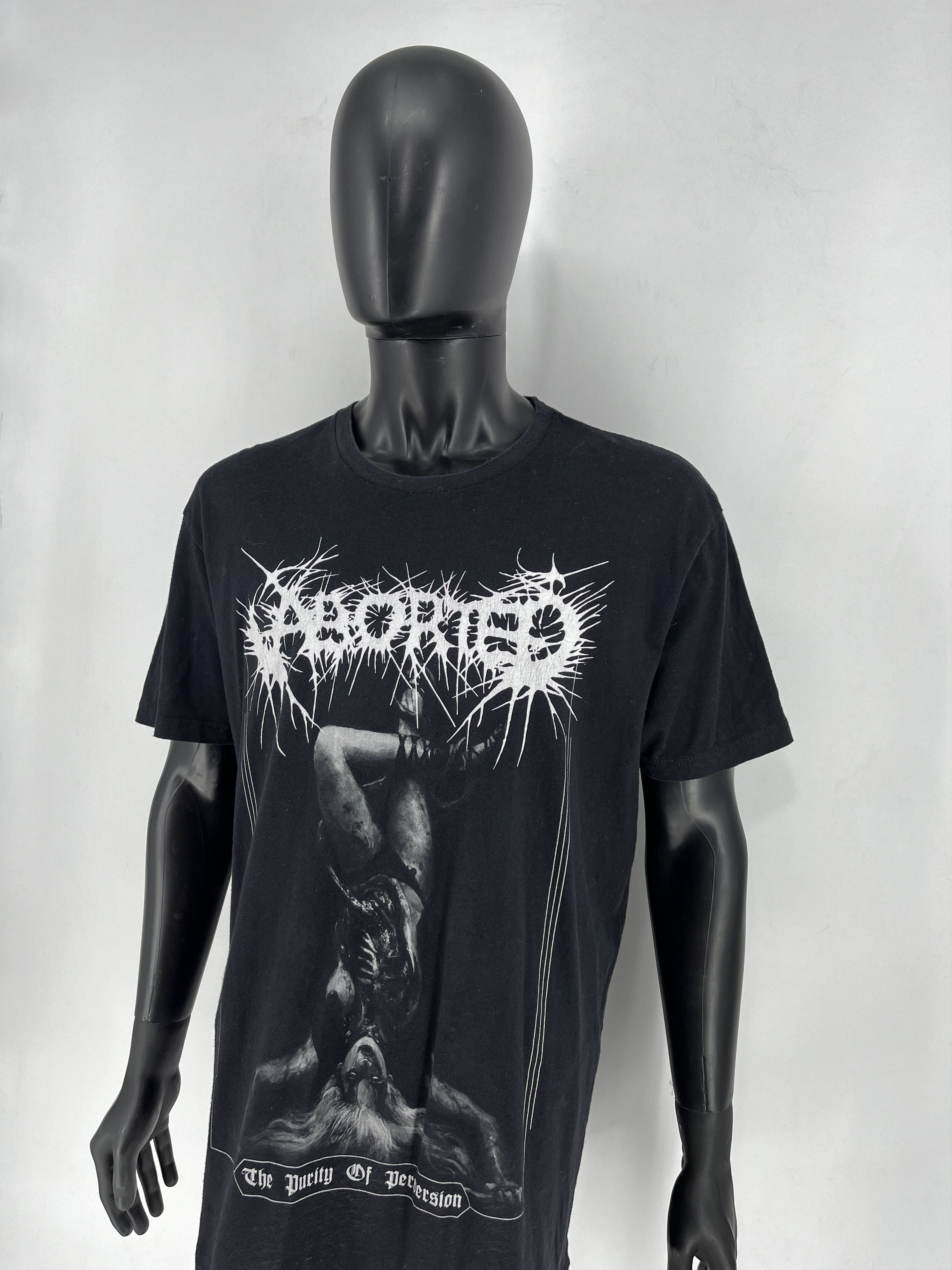 Band Tees The Purity Of Perversion Aborted Band Black T-Shirt Cotton Size US XL / EU 56 / 4 - 4 Thumbnail