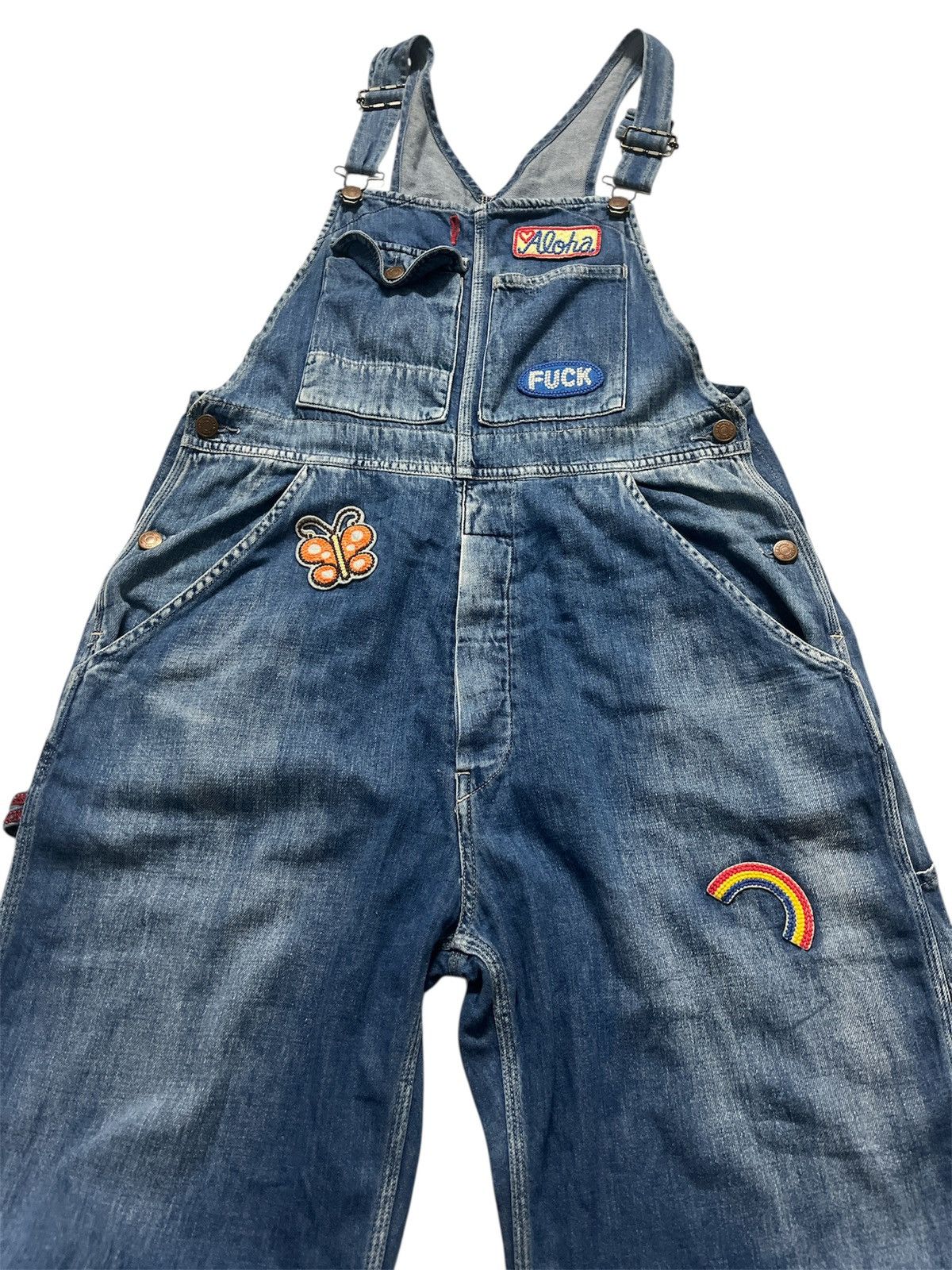 Hysteric Glamour HYSTERIC GLAMOUR OVERALL DENIME JEANS Size US 36 / EU 52 - 3 Thumbnail