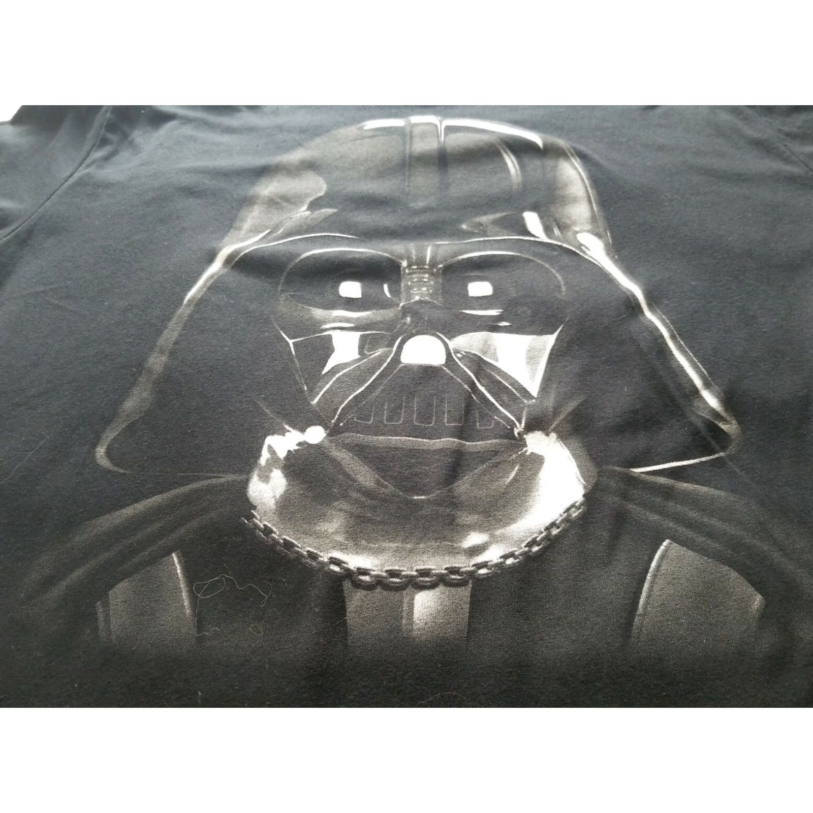 Star Wars Darth Vader: Star Wars Fifth Son Noir Black Short Sleeve T shirt L Unisex Adults Crew Neck Cotton Blend Velvet Graphic Print Sci-Fi Past 90s? Size US L / EU 52-54 / 3 - 4 Thumbnail