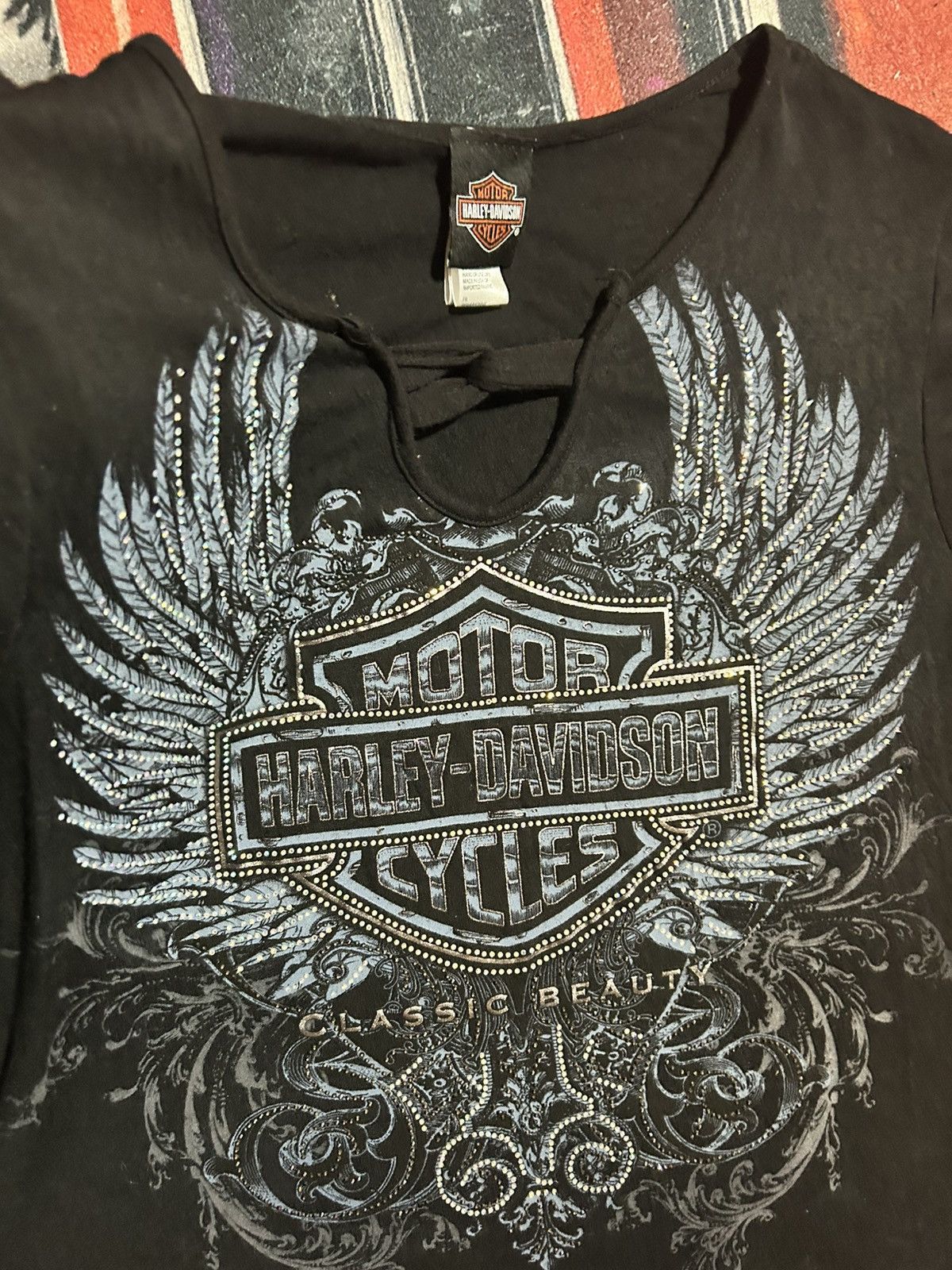 Harley Davidson Harley Davidson With Rhinestones Size XL / US 12-14 / IT 48-50 - 1 Thumbnail