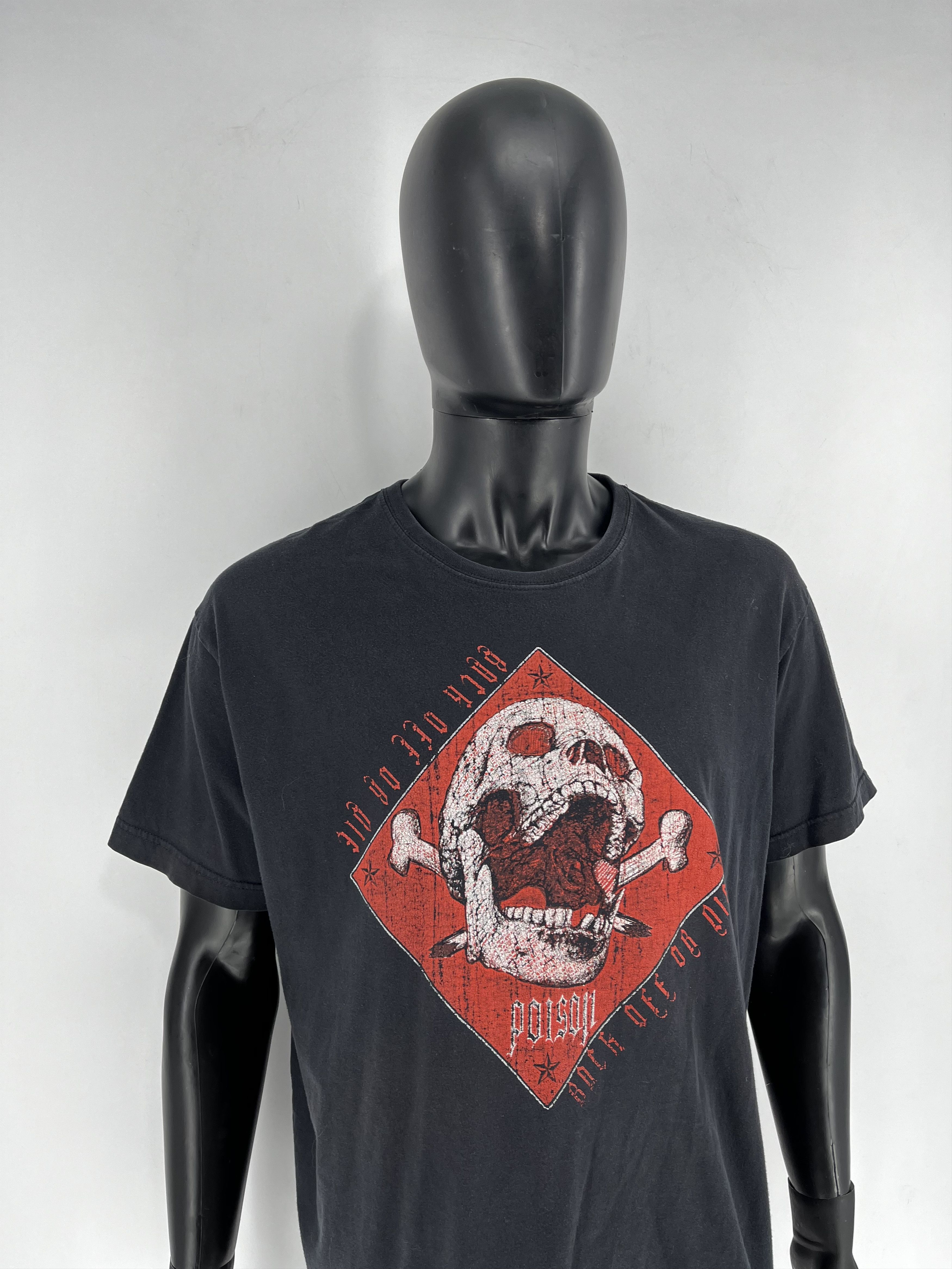 Band Tees × Vintage Y2K Poison American Rock Band Reissue T Shirt Size XXL Size US XXL / EU 58 / 5 - 5 Thumbnail