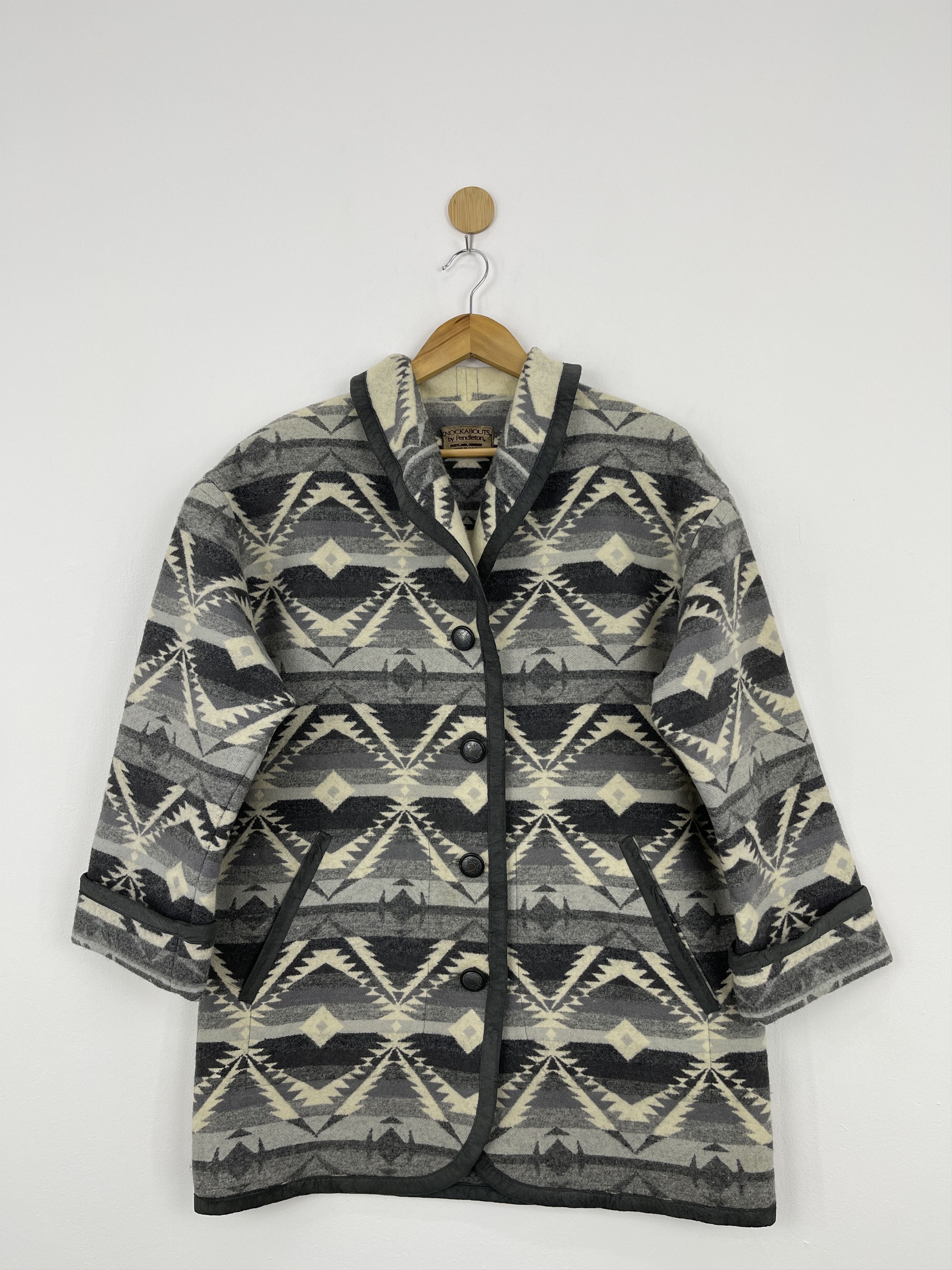 Vintage Pendleton Navajo Made In Usa Button Up Jacket JA0043