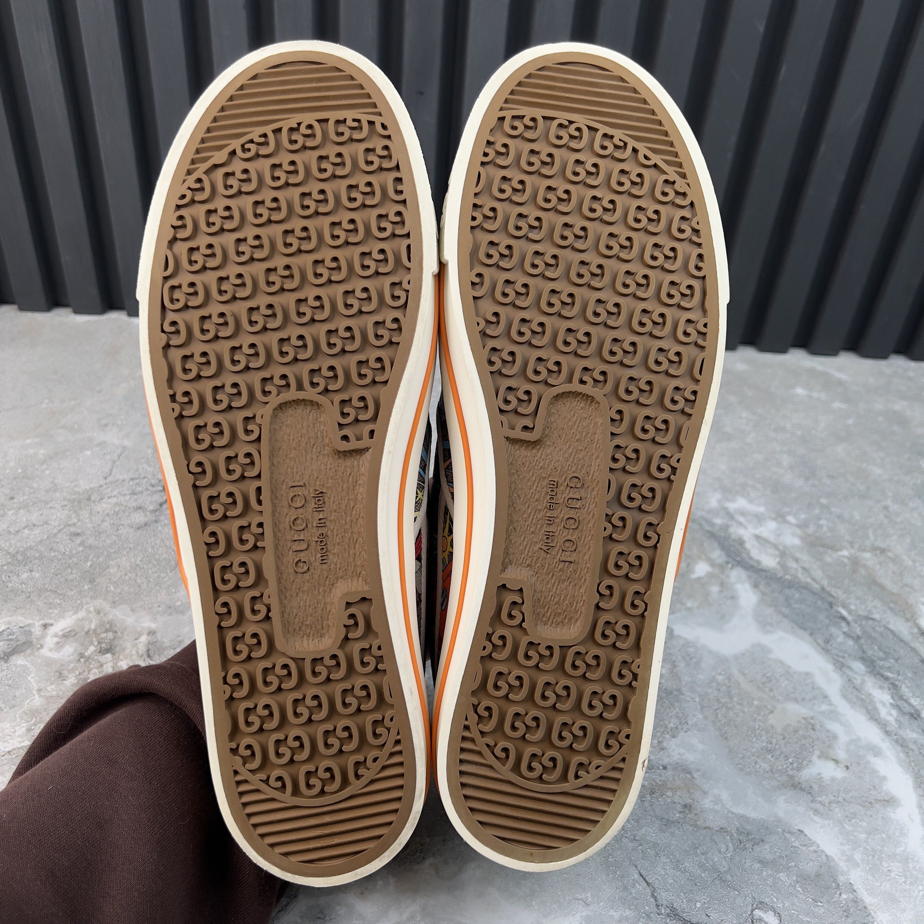 Gucci Tennis 1977 Disney Sneakers Slip On Supreme GG Canvas Ebony Size US 9.5 / EU 42-43 - 10 Thumbnail